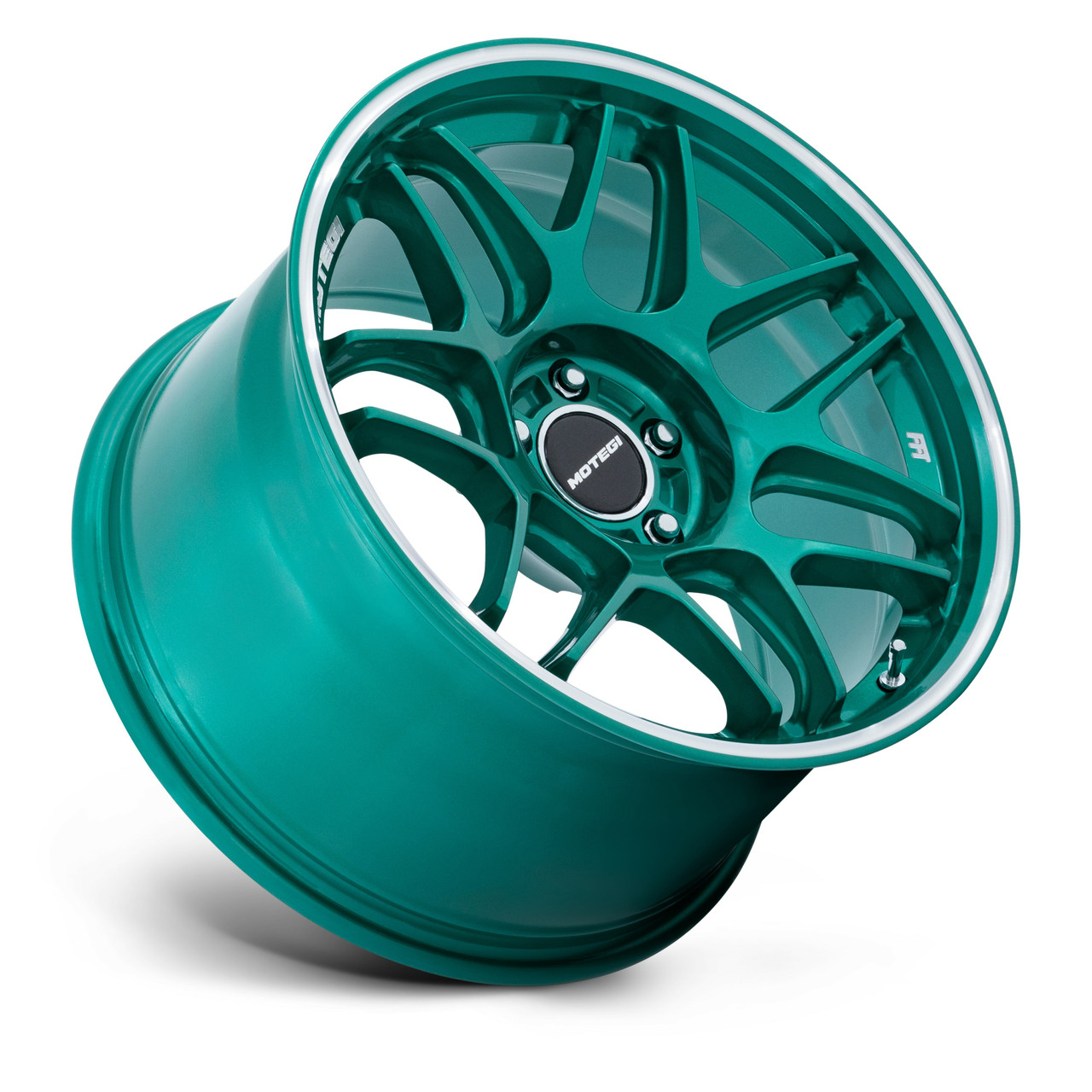 Set 4 18" Motegi MR158 Tsubaki Hokkaido Green Machined Lip 18x9.5 5x112 35mm