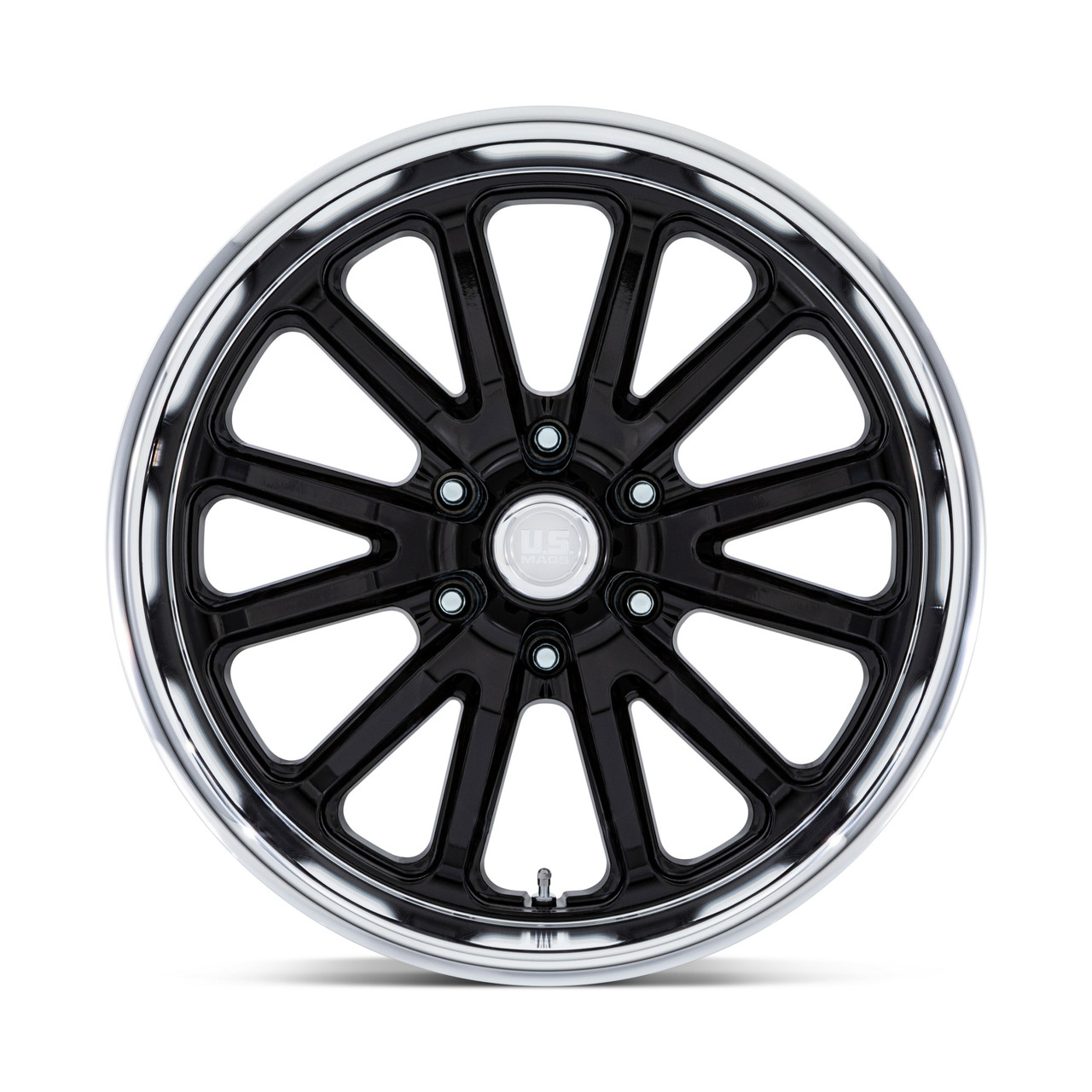 Set 4 20" US Mag UC145 Rambler 6 Gloss Black Diamond Cut Lip 20x9.5 6x5.5 01mm