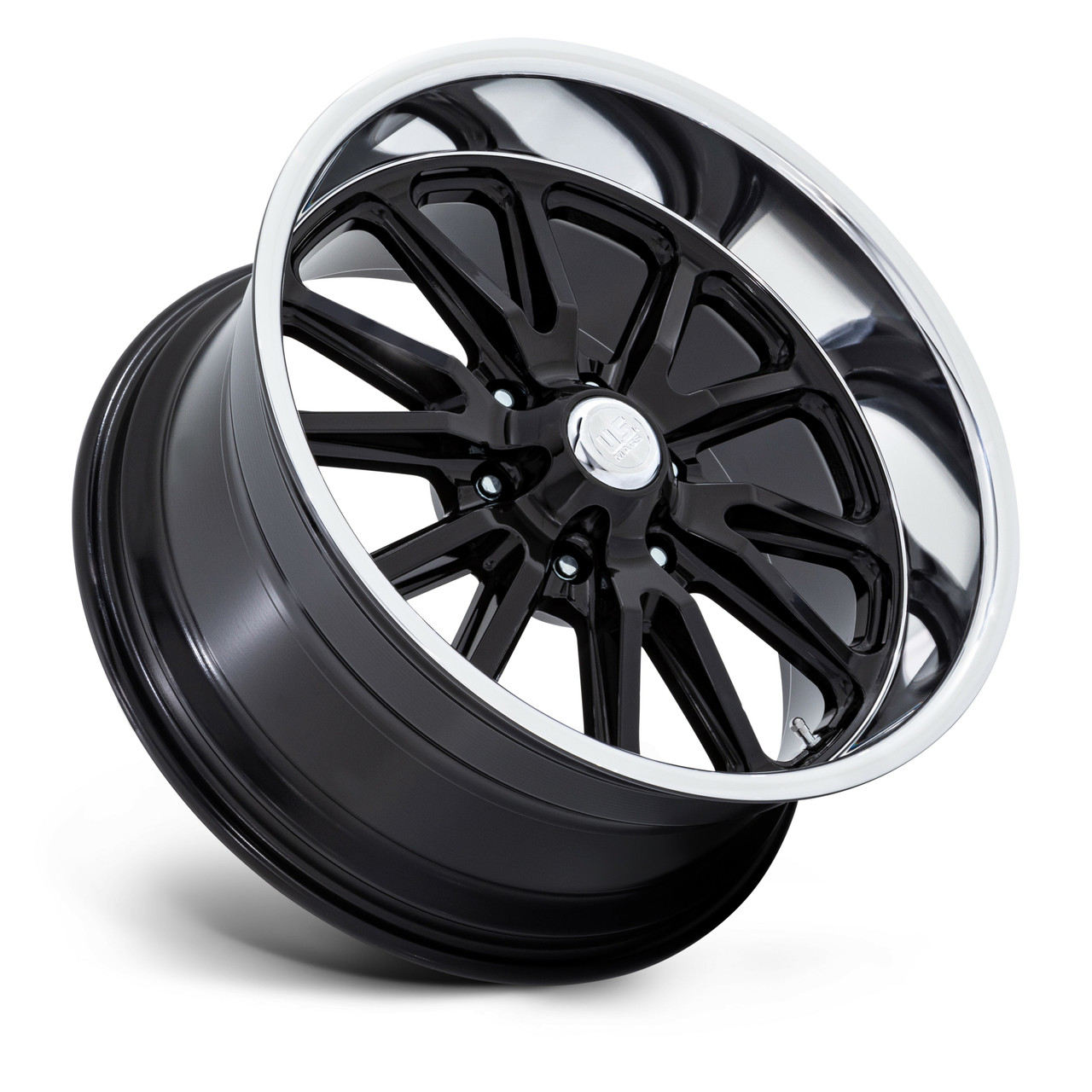 20" US Mag 1PC UC145 Rambler 6 Gloss Black Diamond Cut Lip 20x8 Wheel 6x5.5 01mm