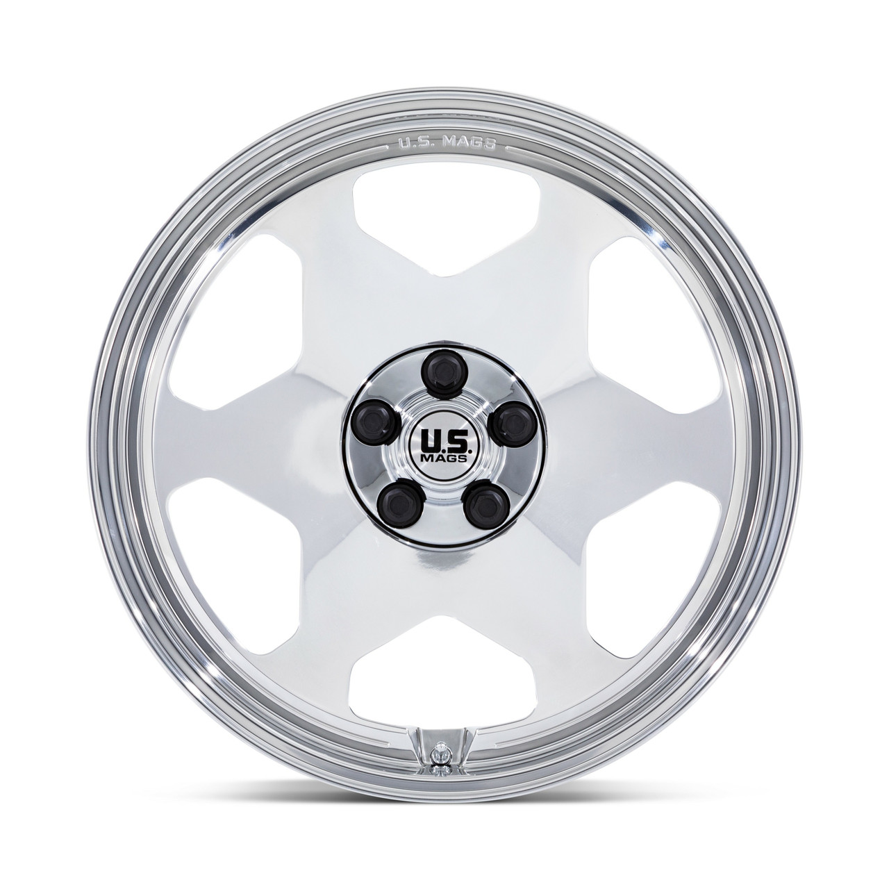 20" US Mag 1PC UC144 OBS Fully Polished 20x8 Wheel 5x5.0 01mm Rim