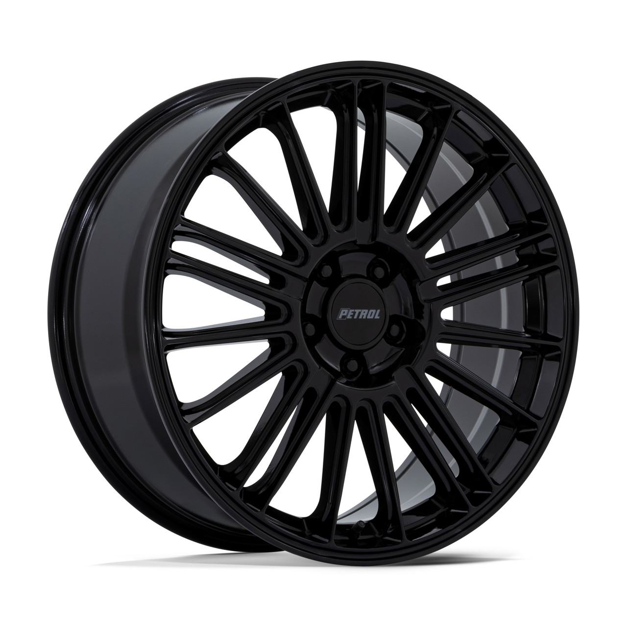 Set 4 20" Petrol PE001 P1D Gloss Black 20x8.5 Wheels 5x112 40mm Rims