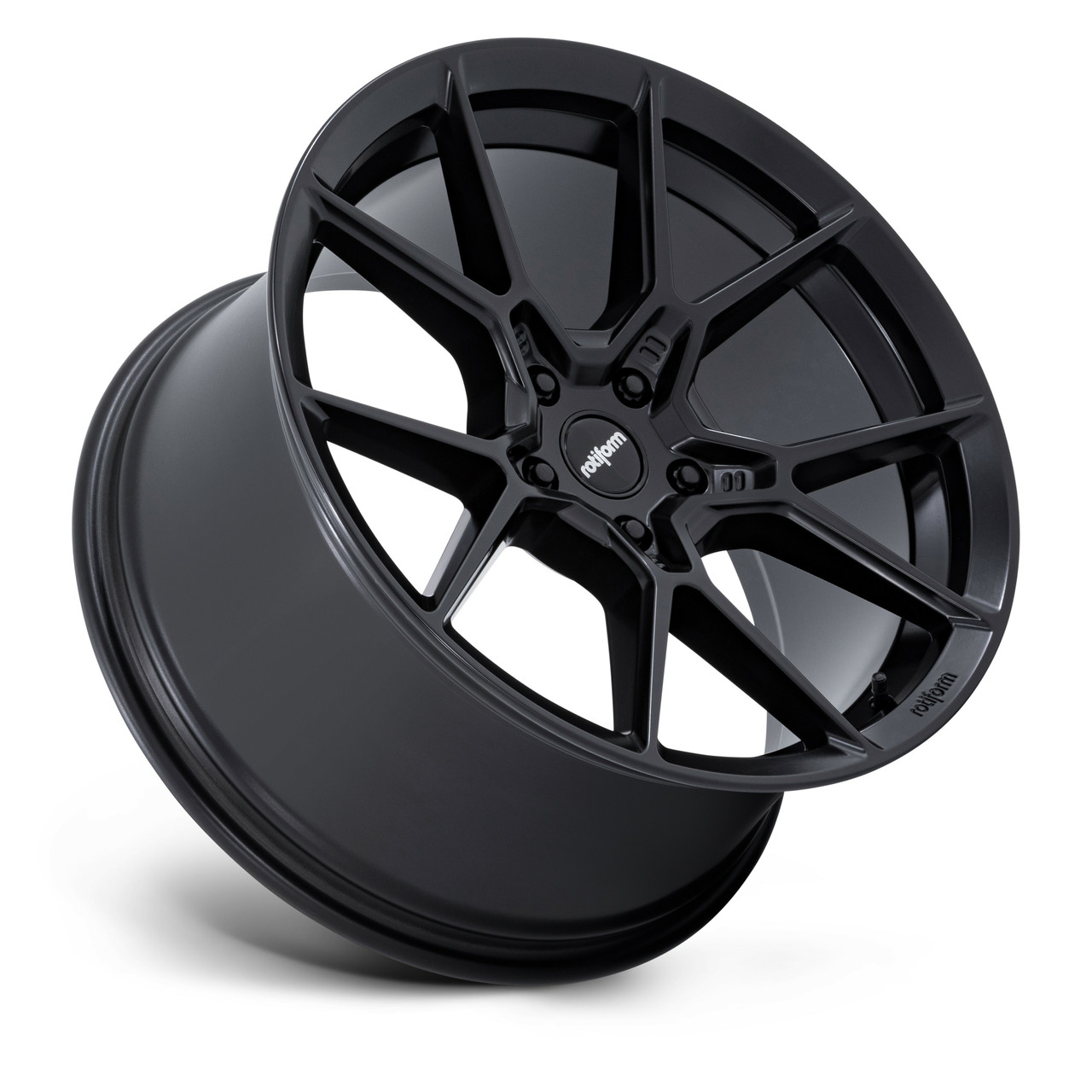 20" Rotiform RC199 KPR Satin Black 20x9 Wheel 5x112 25mm Rim