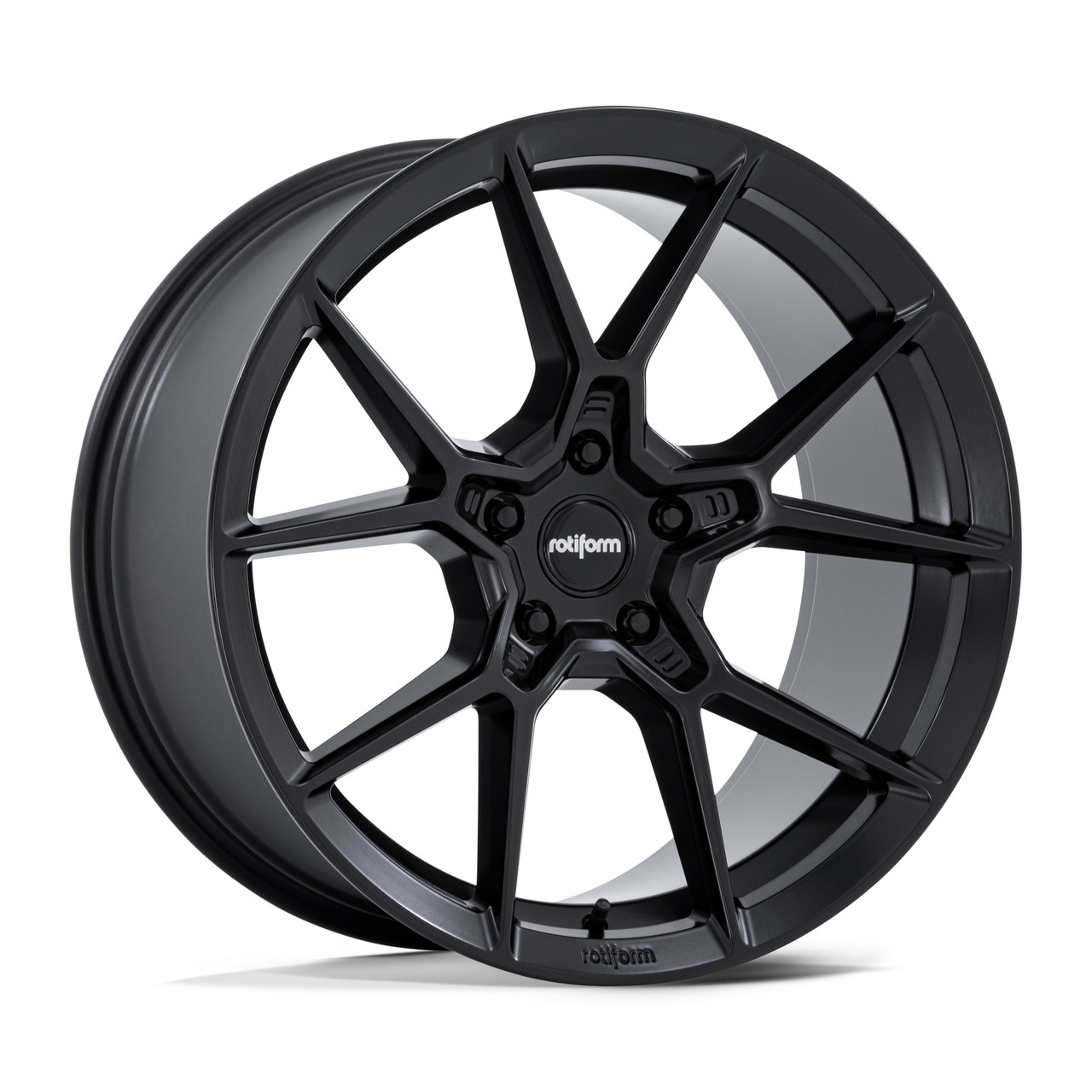 Set 4 20" Rotiform RC199 KPR Satin Black 20x9 Wheels 5x120 38mm Rims