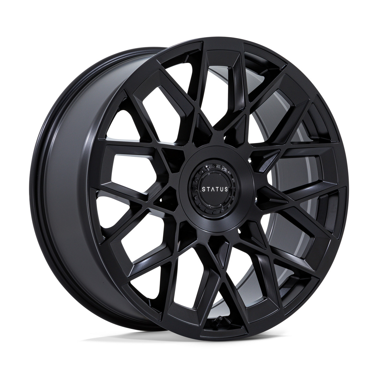 24" Status ST005 Matrix Matte Black 24x10 Wheel 5x120 5x130 35mm Rim