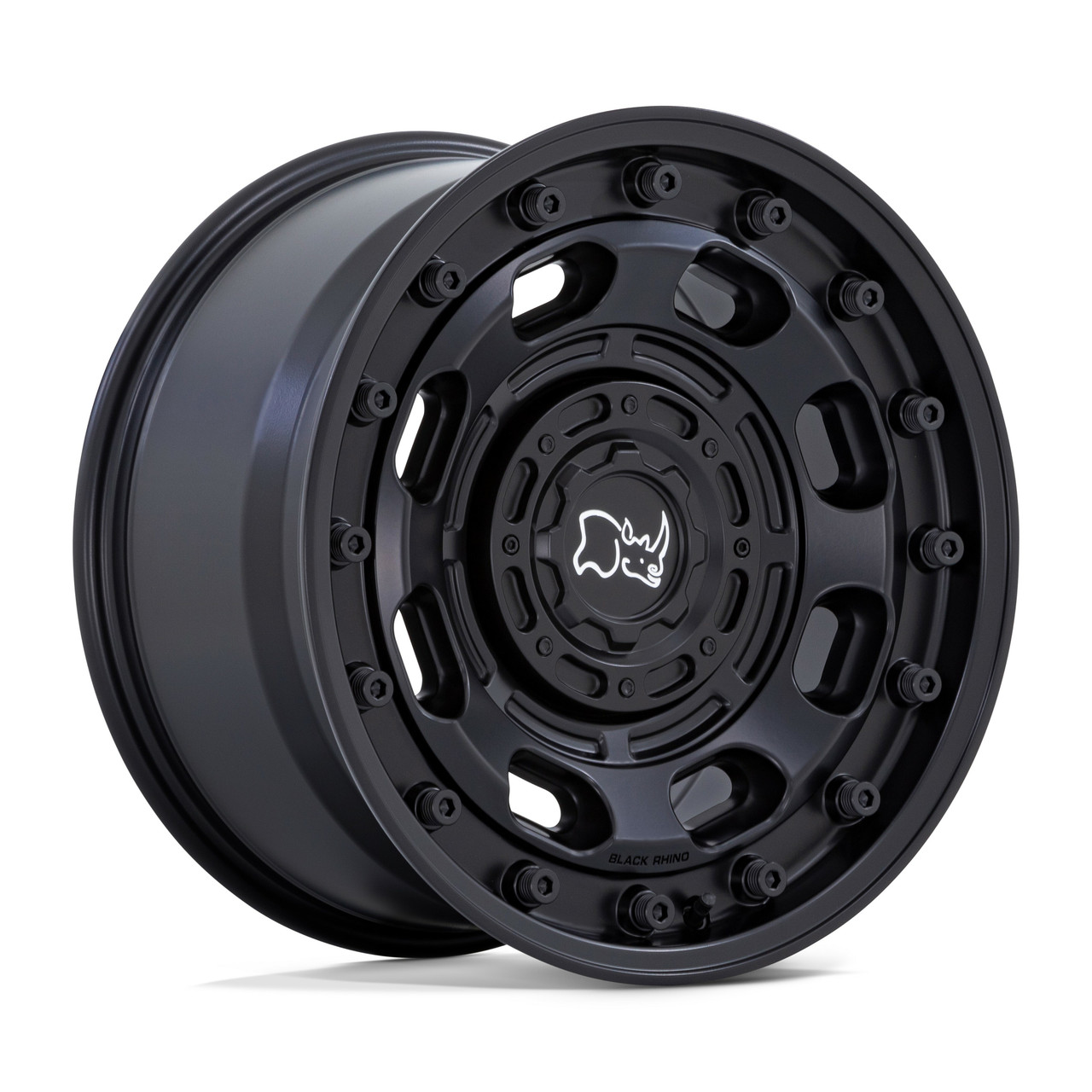 16" Black Rhino Atlas Matte Black 16x8 Wheel 6x5.5 -10mm Truck Rim