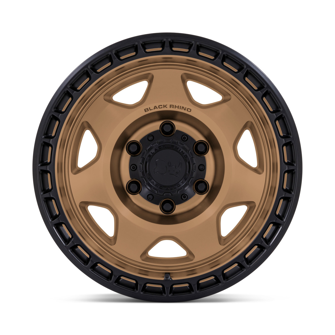 Set 4 17" Black Rhino BR018 Voyager Bronze Matte Black Lip 17x8.5 6x5.5 0mm Rims