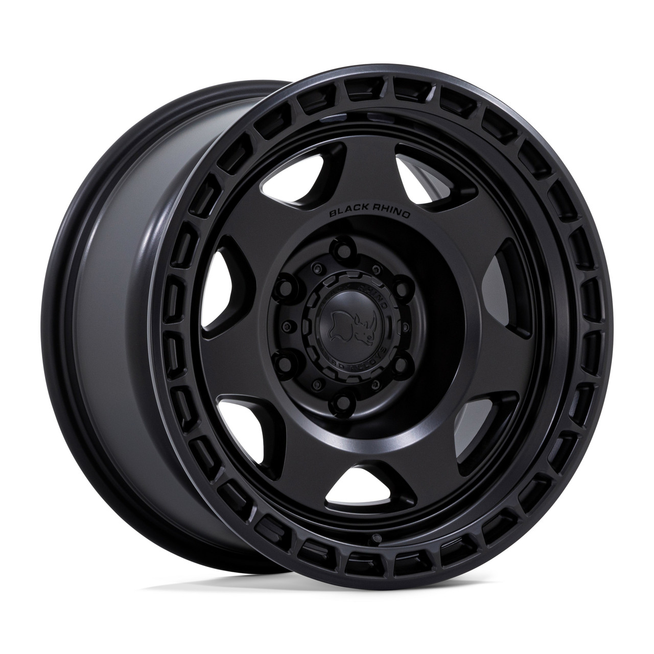 17" Black Rhino BR018 Voyager Matte Black 17x8.5 Wheel 5x5 0mm Truck Rim