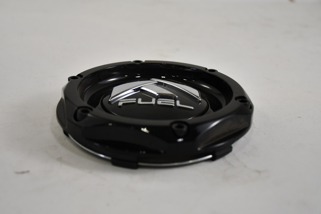 Fuel Matte Black/Chrome logo Center Cap Hub Cap 1004-08TGB 5.125" Base and Top