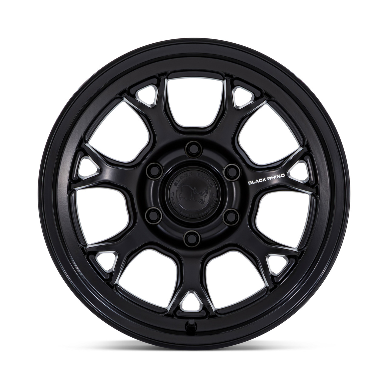 17" Black Rhino BR017 Etosha Matte Black 17x8.5 Wheel 6x120 20mm For Chevy GMC