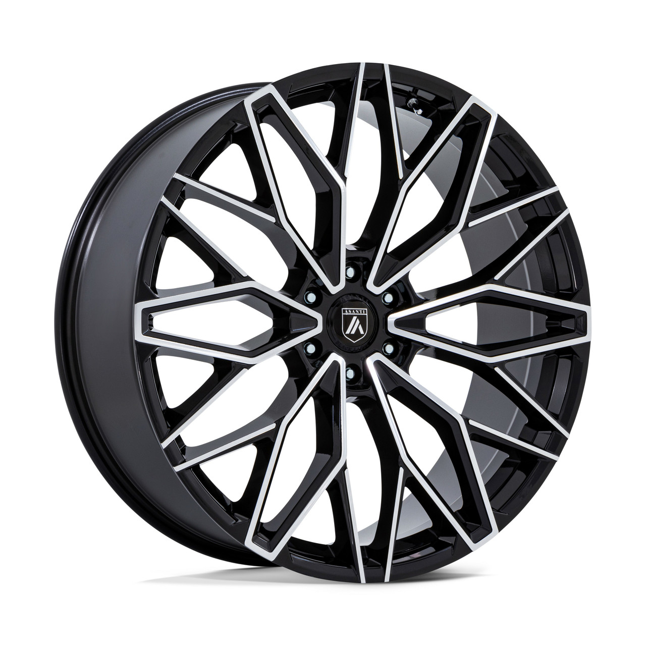 Set 4 26" Asanti Black AB050 Mogul 6 Gloss Black Machined 26x10 6x135 30mm Rims