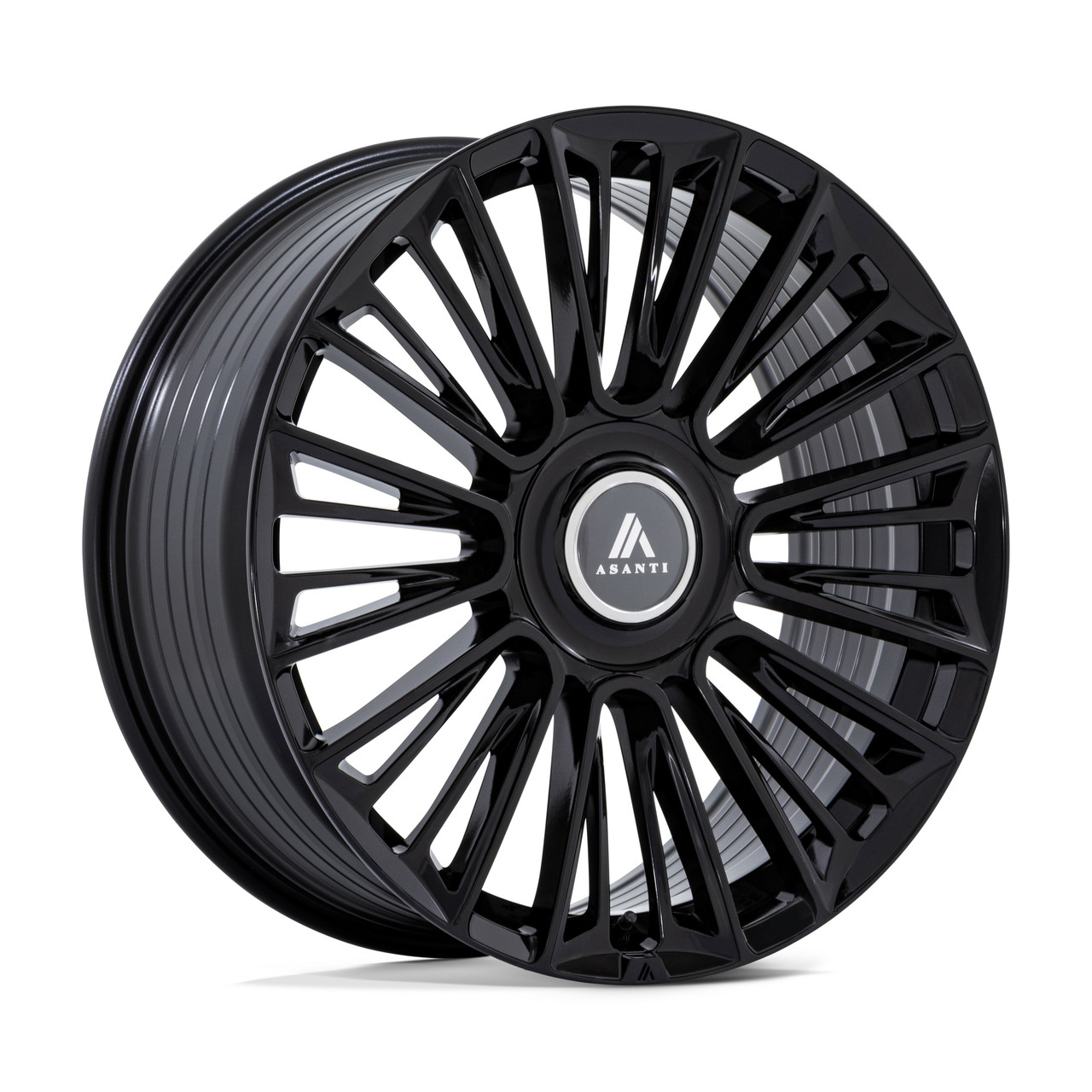 24" Asanti Black AB049 Premier Gloss Black 24x10 Wheel 6x135 6x5.5 30mm Rim