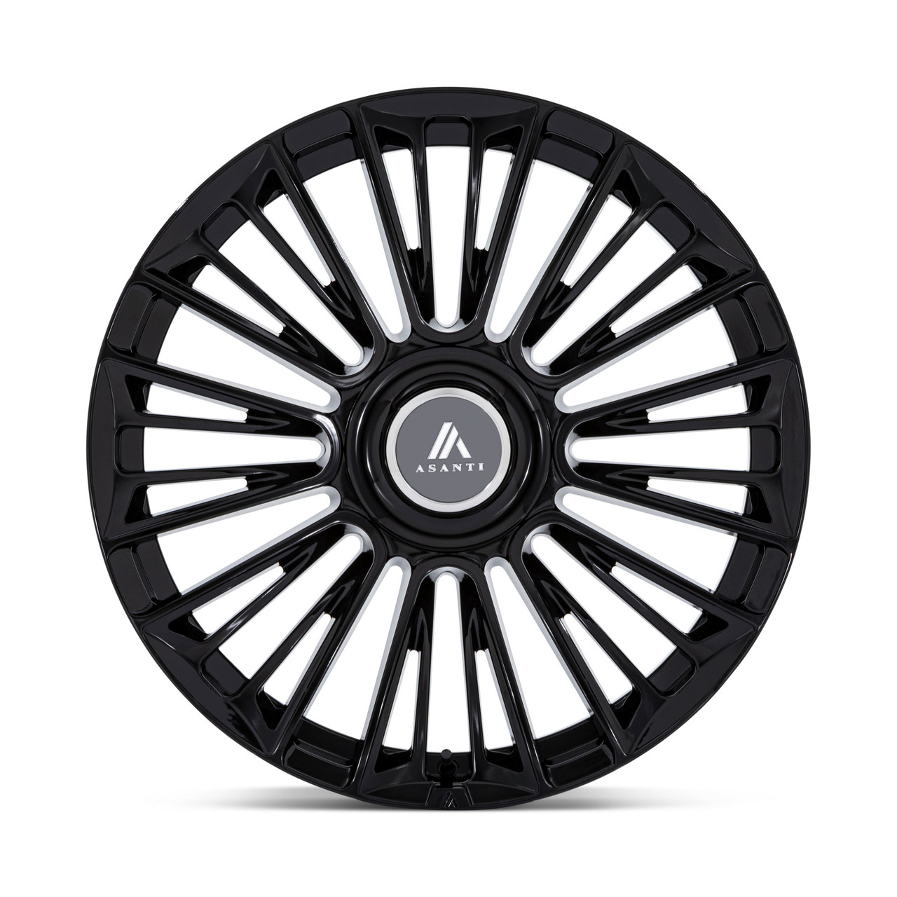 24" Asanti Black AB049 Premier Gloss Black 24x10 Wheel 6x135 6x5.5 30mm Rim