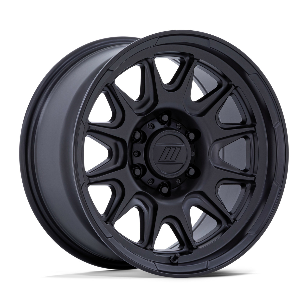 Set 4 17" Pro Comp PA200 Pulse Matte Black 17x8.5 Wheels 5x5 0mm Truck Rim