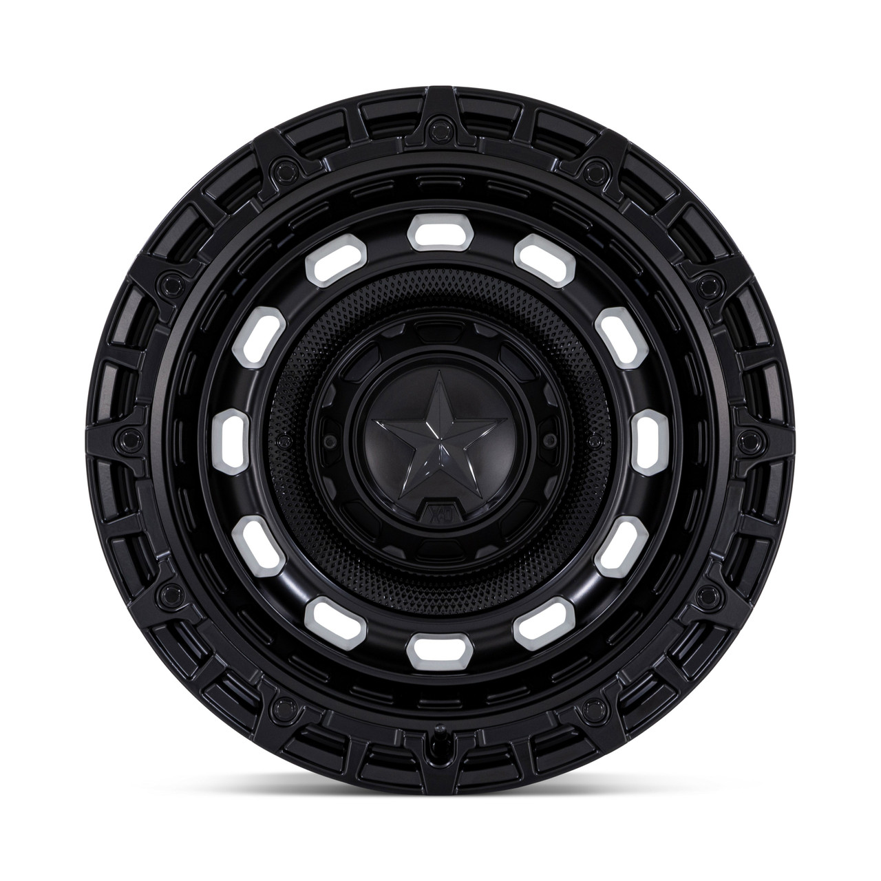 Set 4 20" XD XD869 R.O.F. Matte Black 20x10 Wheels 8x6.5 -18mm Lifted Truck Rims