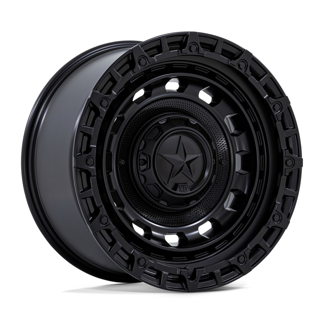 Set 4 20" XD XD869 R.O.F. Matte Black 20x10 Wheels 5x5 5x5.5 -18mm Lifted Rims