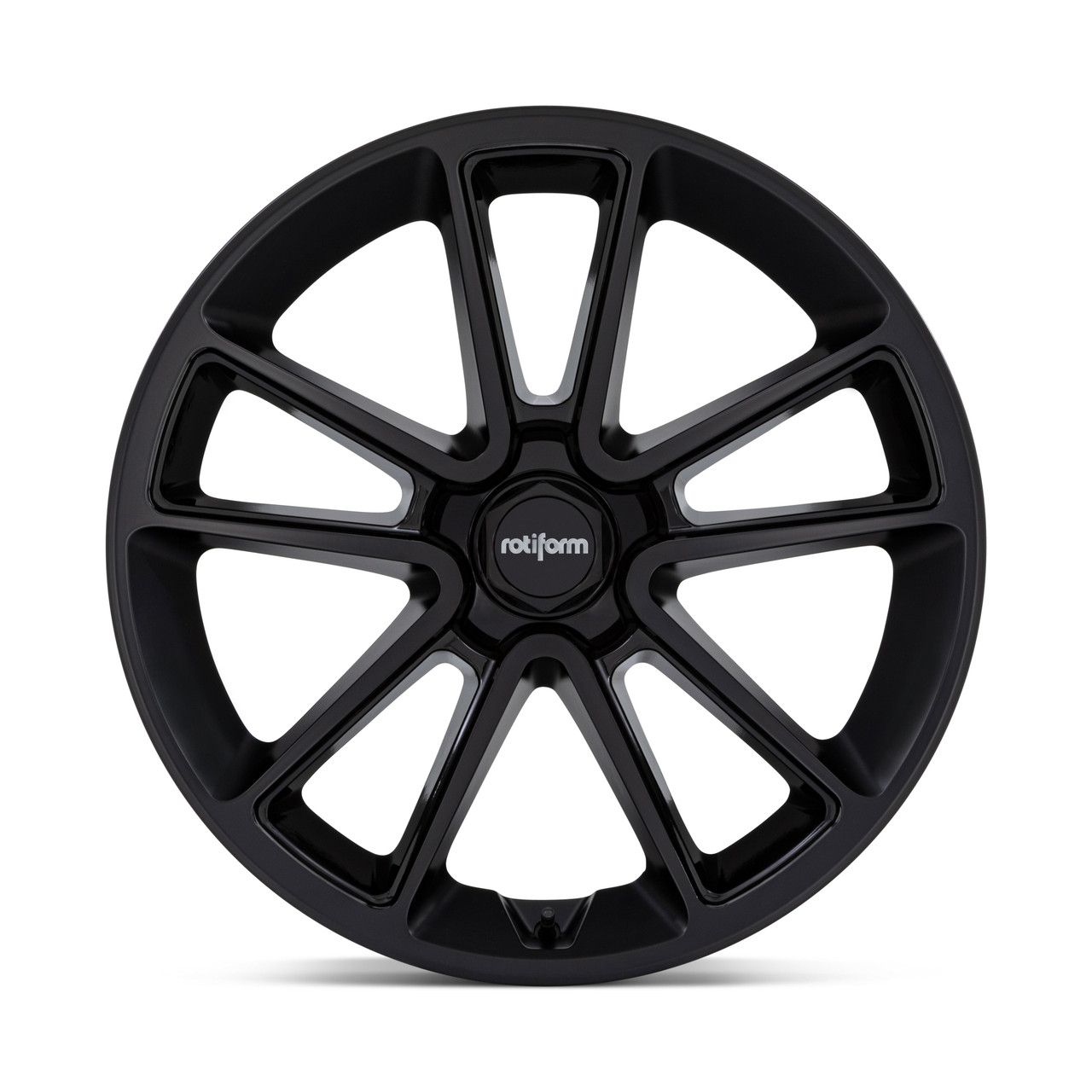 Rotiform R194 BTL 21x9 5x120 Matte Black Cap Inside Spoke Details Wheel 21" 15mm