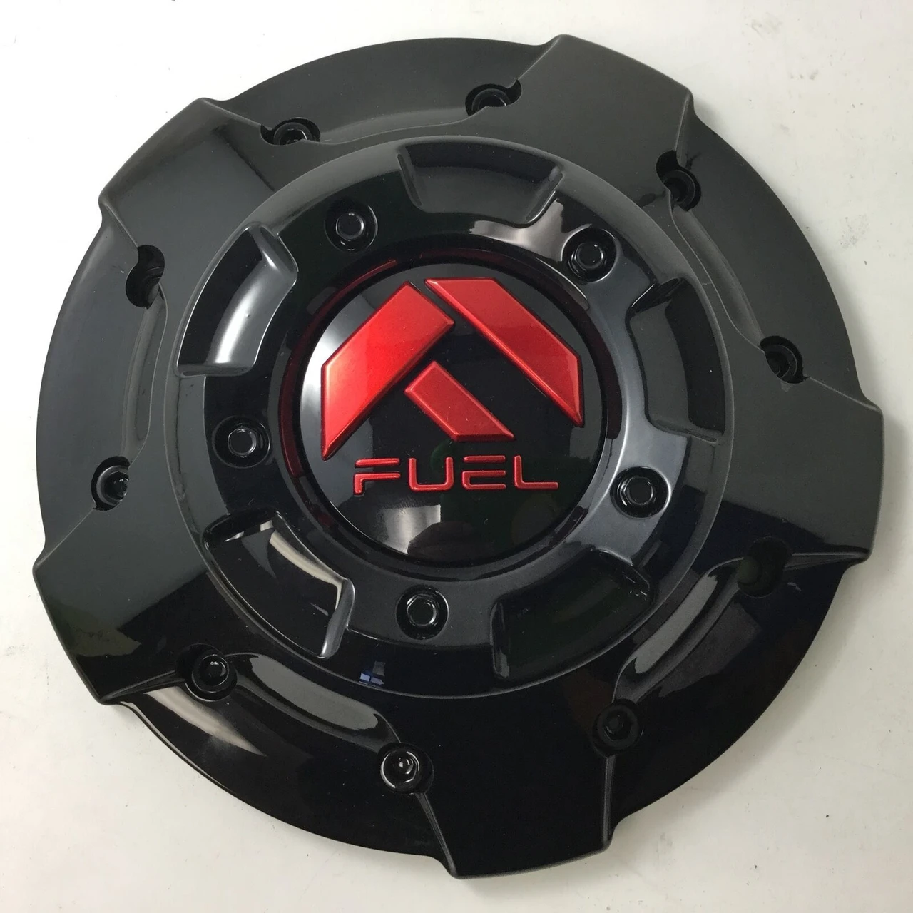 Fuel 1003-81GBQ Gloss Black Wheel Center Cap with Red Fuel Logo