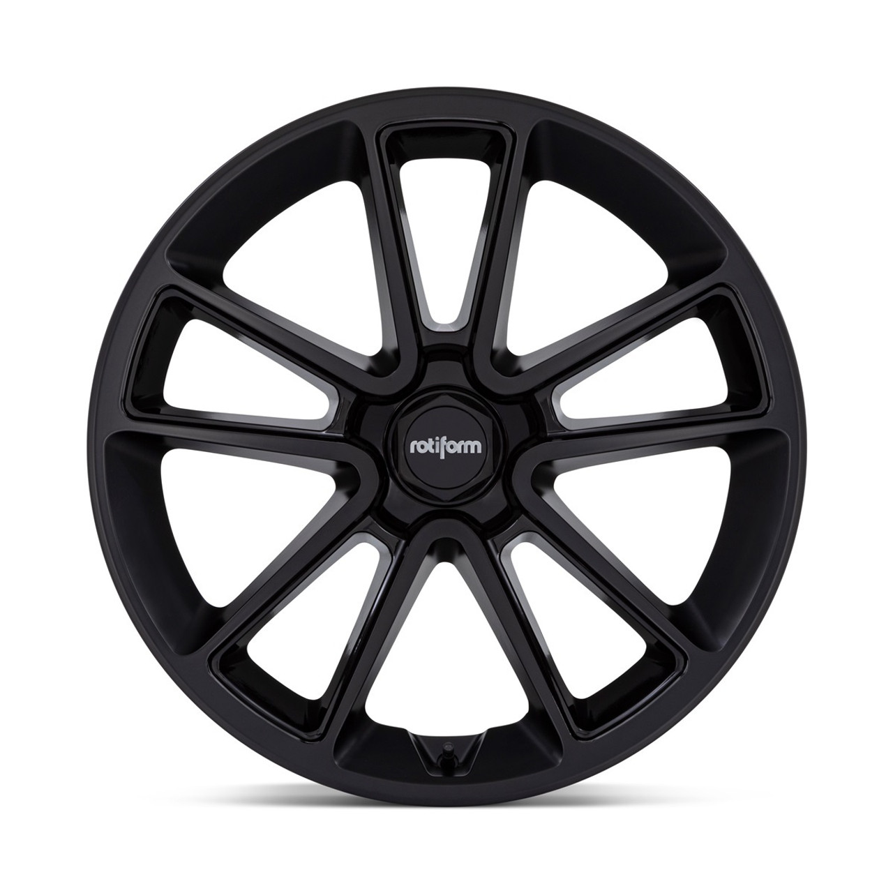 Rotiform  R194 Btl 21x10.5 5x4.5 Matte Black Cap Inside Spoke Wheel 21" 45