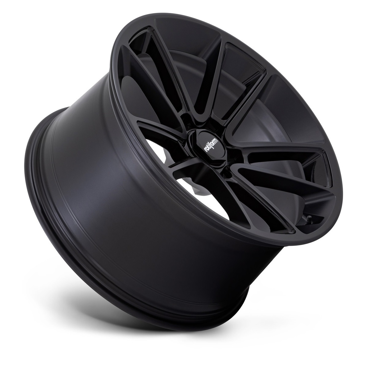 Rotiform  R194 Btl 21x10.5 5x4.5 Matte Black Cap Inside Spoke Wheel 21" 45