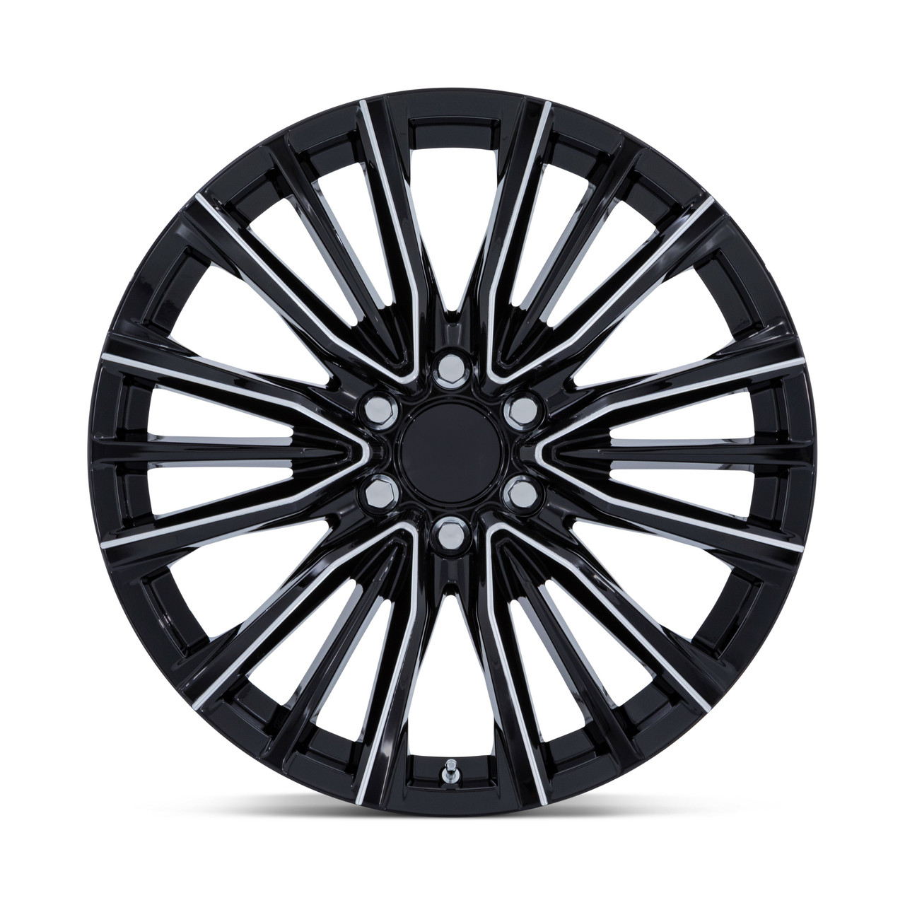 26" Performance Replicas PR223 Gloss Black Milled 26x10 Wheel 6x5.5 28mm Rim