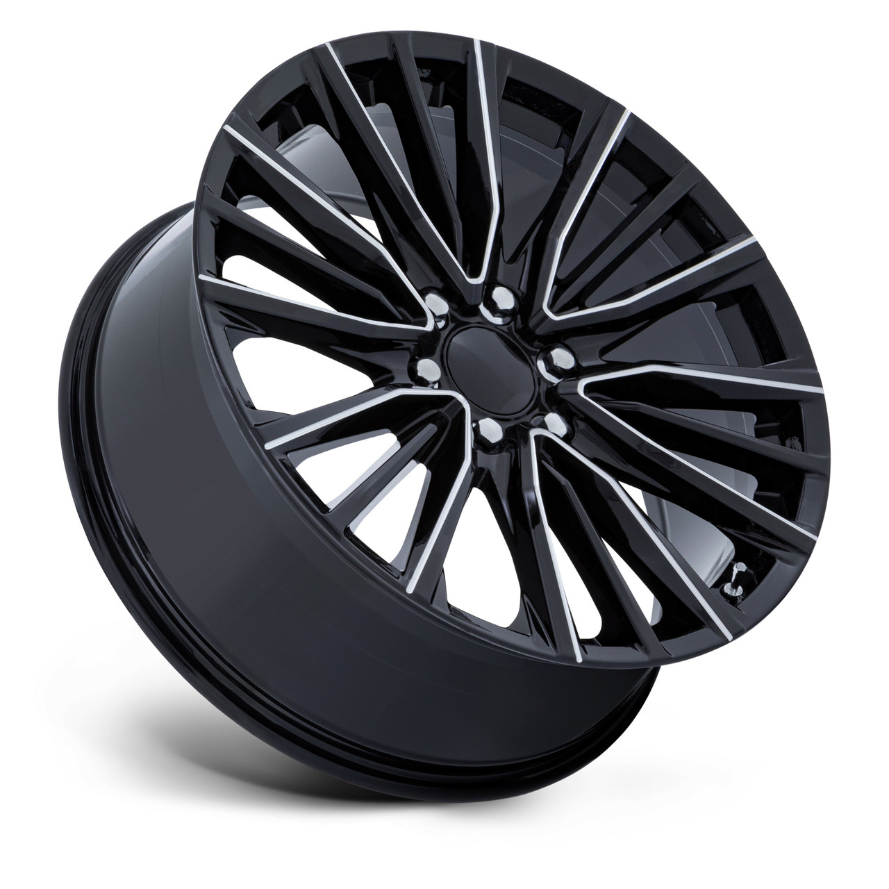 26" Performance Replicas PR223 Gloss Black Milled 26x10 Wheel 6x5.5 28mm Rim