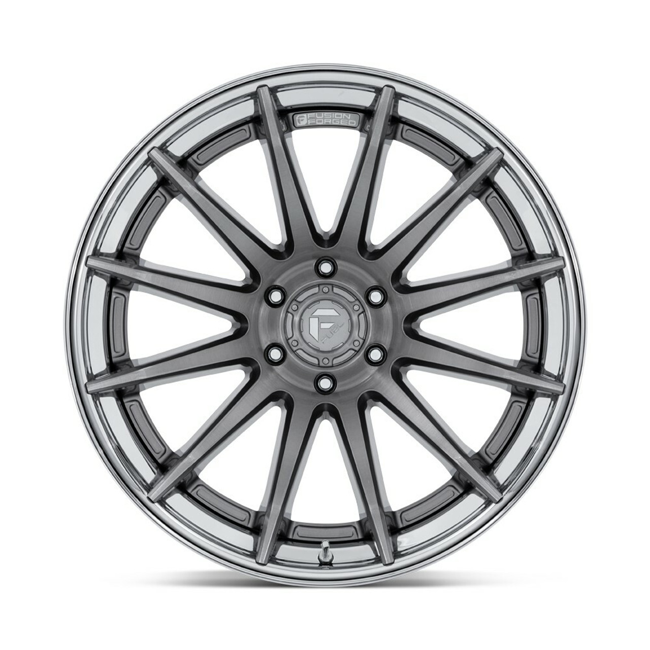 Set 4 Fuel FC403 Burn 24x12 6x5.5 Platinum Chrome Lip 24" -44mm Lifted Wheels