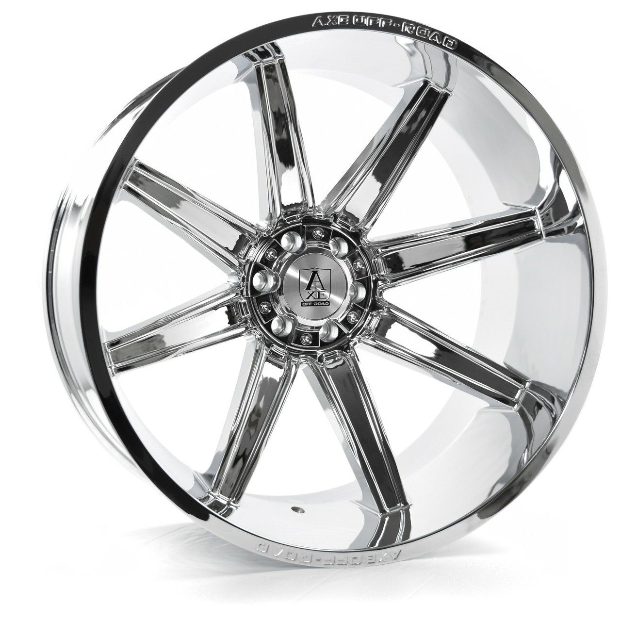 Set 4 22" Axe Wheels Artemis Chrome 22x12 Wheels 6x135 6x5.5 -44mm Lifted Rims