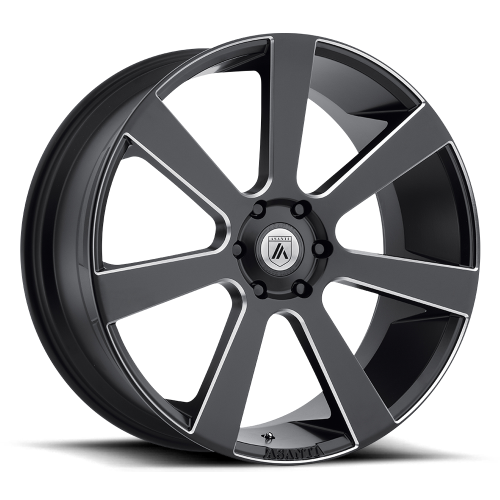 Asanti Black ABL-15 Apollo 22x9 5x120 Satin Black Milled Wheel 22" 35mm Rim