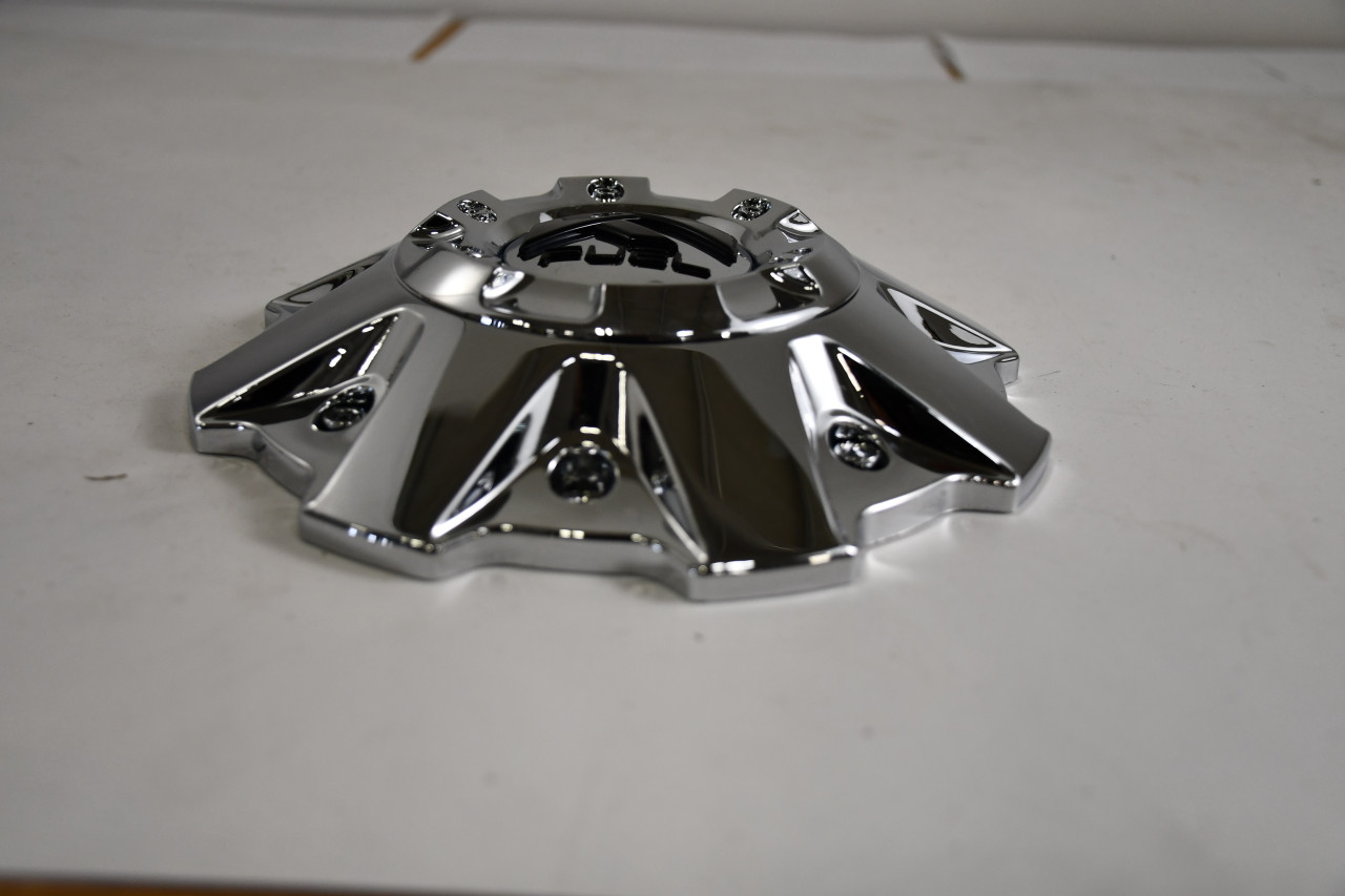Fuel Chrome/Black logo Center Cap Hub Cap 1001-81 8"