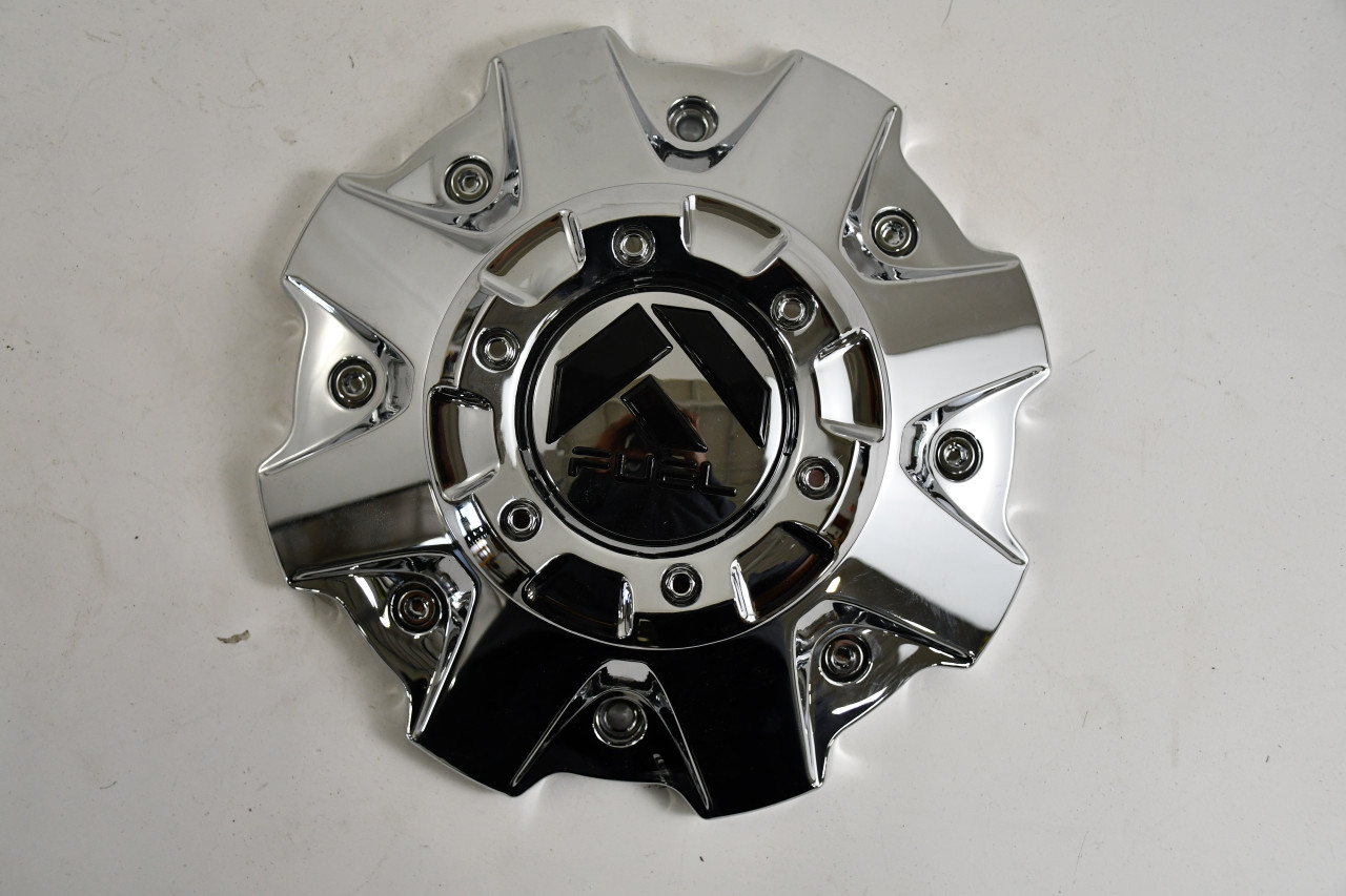 Fuel Chrome/Black logo Center Cap Hub Cap 1001-81 8"