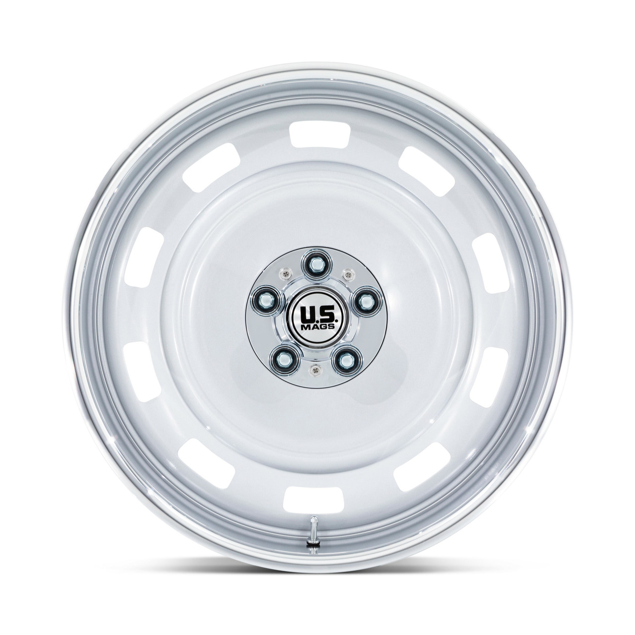 Set 4 22" US Mag 1PC UC143 Scottsdale Silver Diamond Cut Lip 22x10.5 5x5 0mm