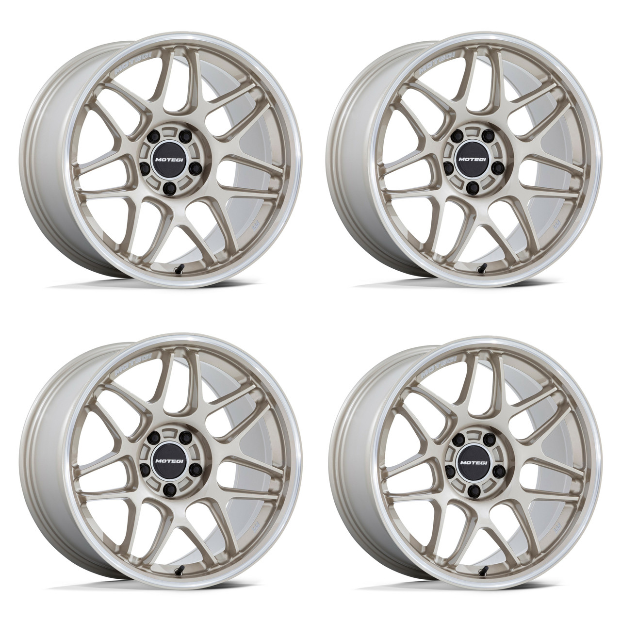 Set 4 18" Motegi MR158 Tsubaki Motorsport Gold Machined Lip 18x9.5 5x4.5 25mm Set 4 18" Motegi MR158 Tsubaki Motorsport Gold Machined Lip 18x9.5 5x4.5 25mm