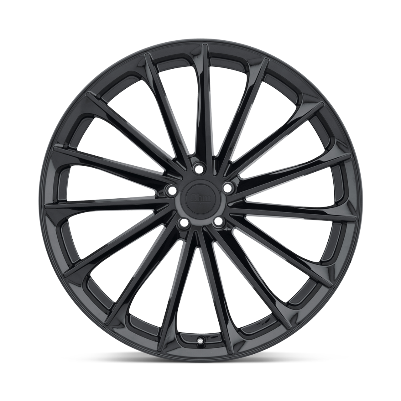 Set 4 OHM Proton 20x9 5x4.5 Gloss Black Wheels 20" 30mm Rims