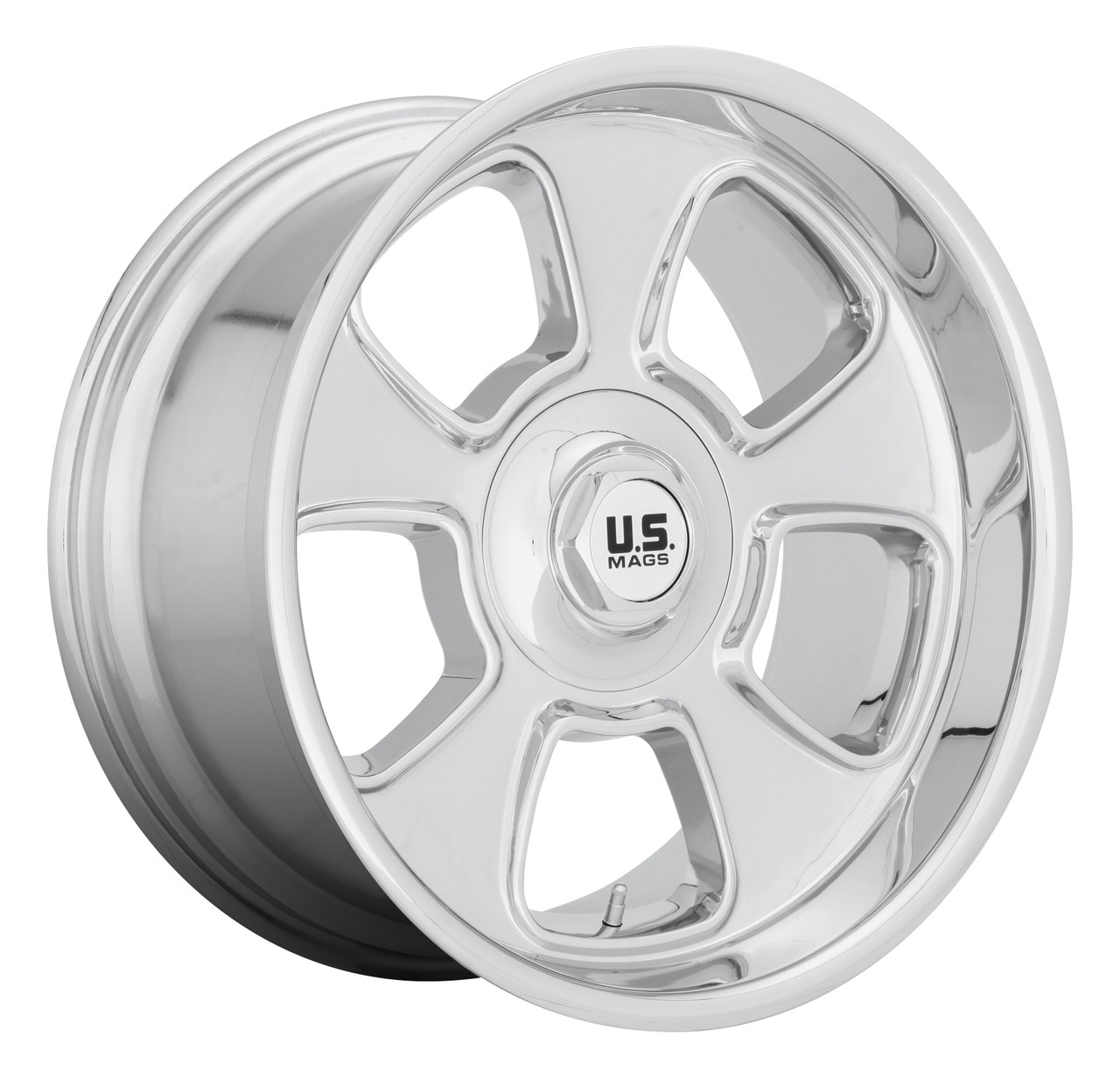 Set 4 20" US Mag 1PC U126 Boulevard 20x9.5 Chrome Plated 6x5.5 Wheels 1mm Rims