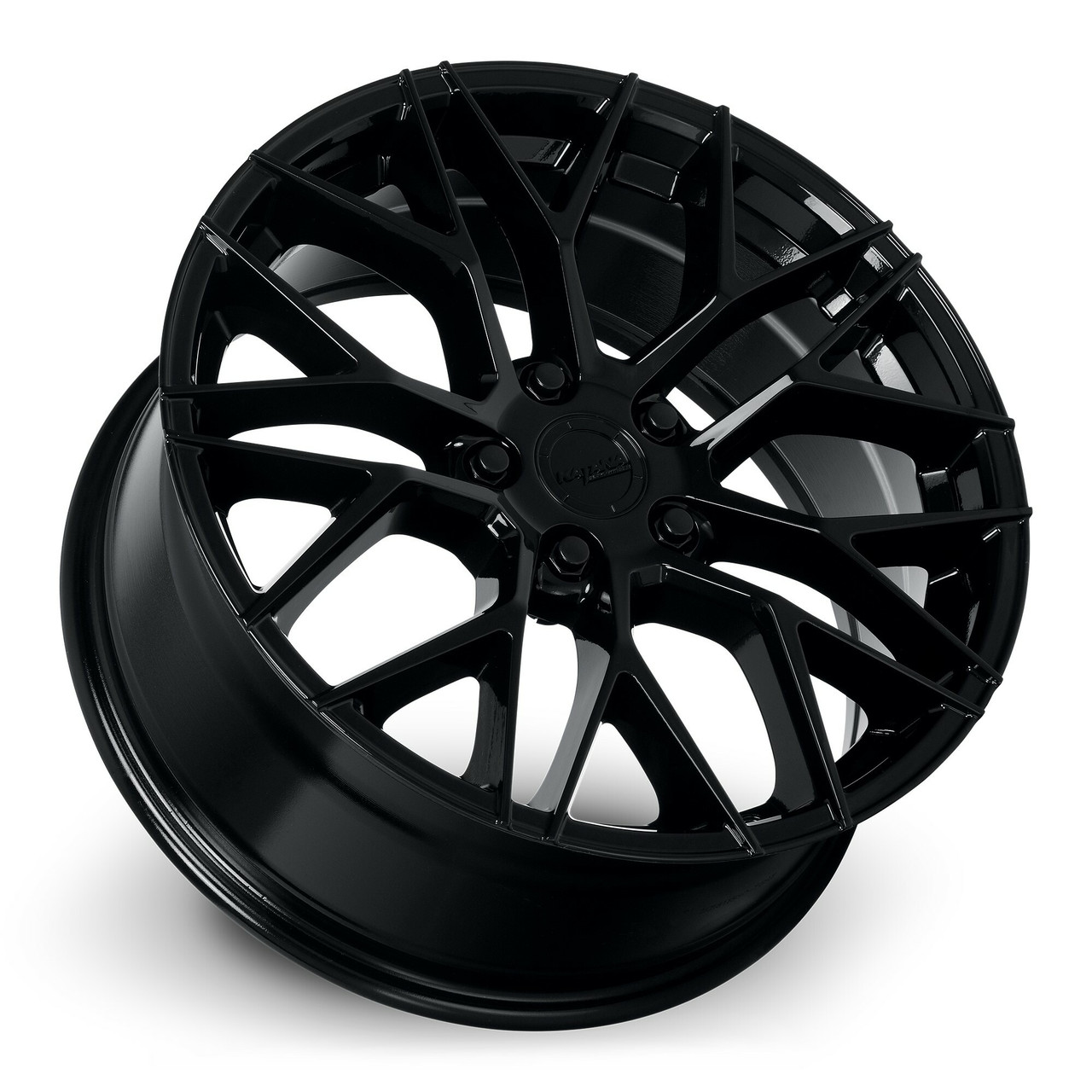 18" Katana Wheels KR01 Glossy Black 18x8 Wheel 5x100 40mm Rim