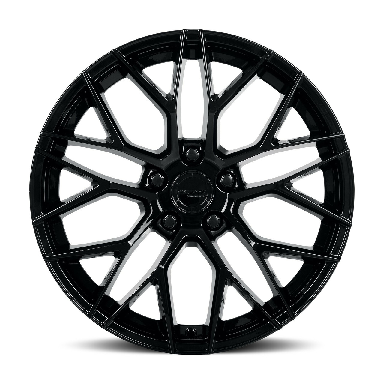 18" Katana Wheels KR01 Glossy Black 18x8 Wheel 5x4.5 40mm Rim
