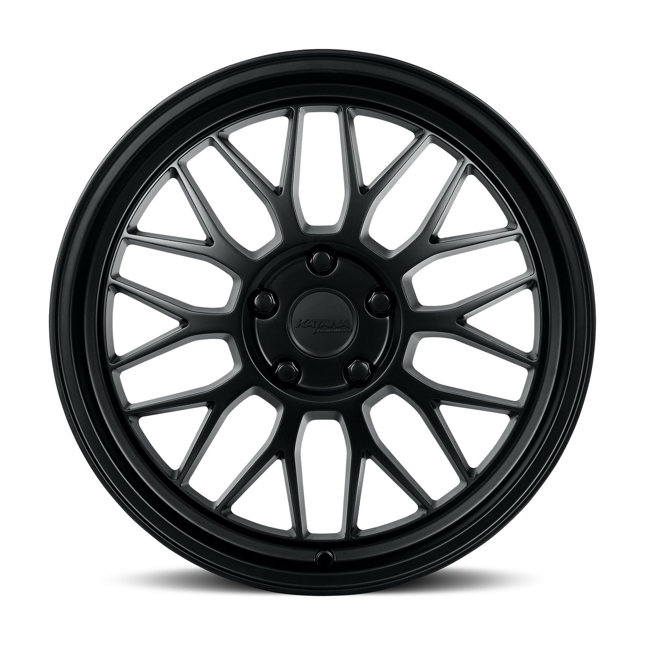 18" Katana Wheels KR06 Matte Black 18x8 Wheel 5x100 40mm Rim