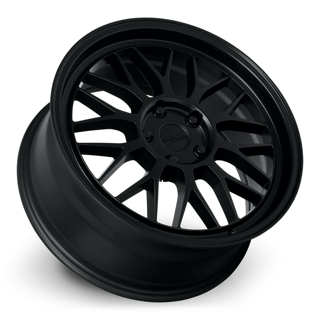18" Katana Wheels KR06 Matte Black 18x8 Wheel 5x100 40mm Rim