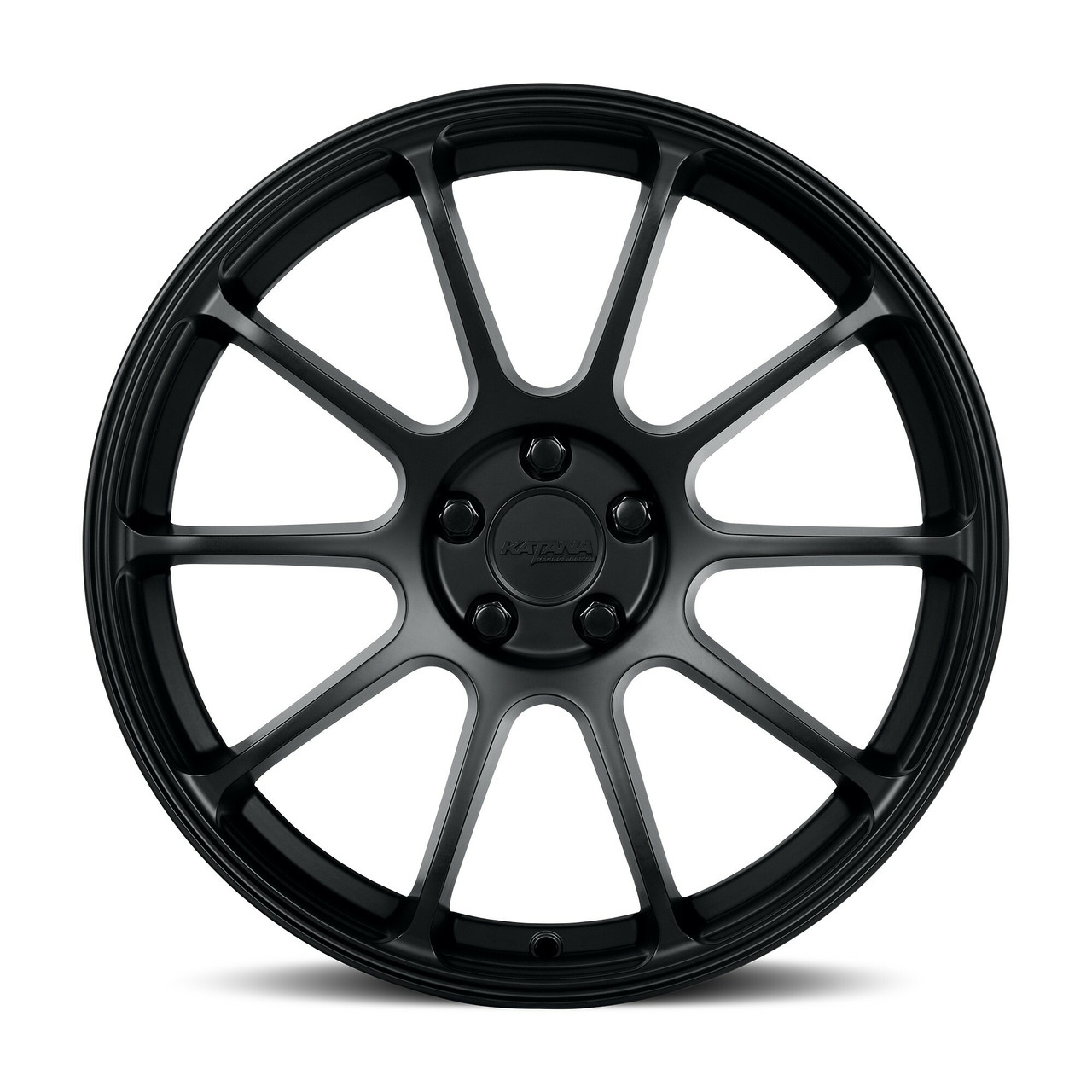 18" Katana Wheels KR07 18x8 5x100 40mm Wheel Matte Black Racing Rim
