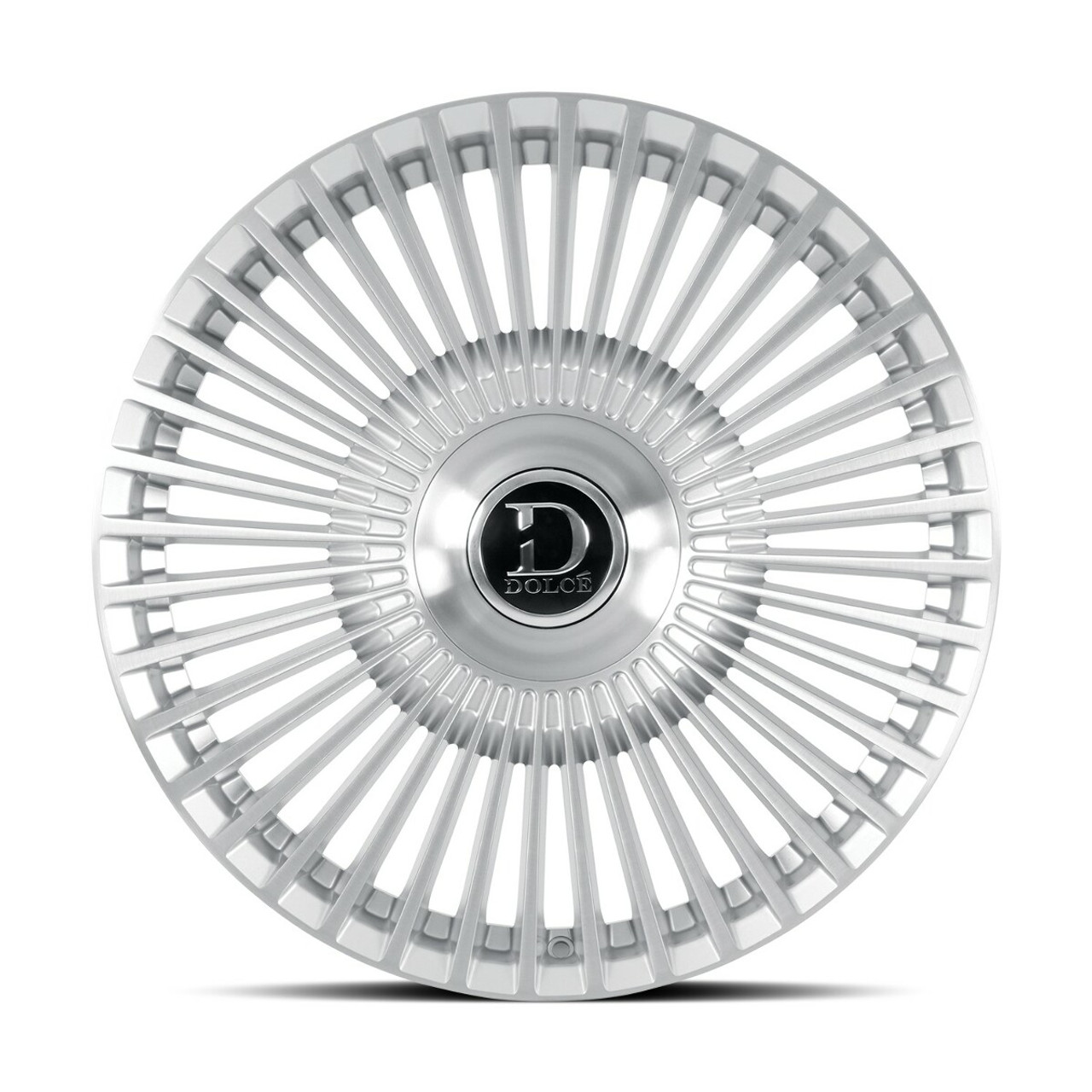 24" Dolce Trento Sliver Brush Face 24x10 Wheel 6x135 6x5.5 25mm Floating Cap
