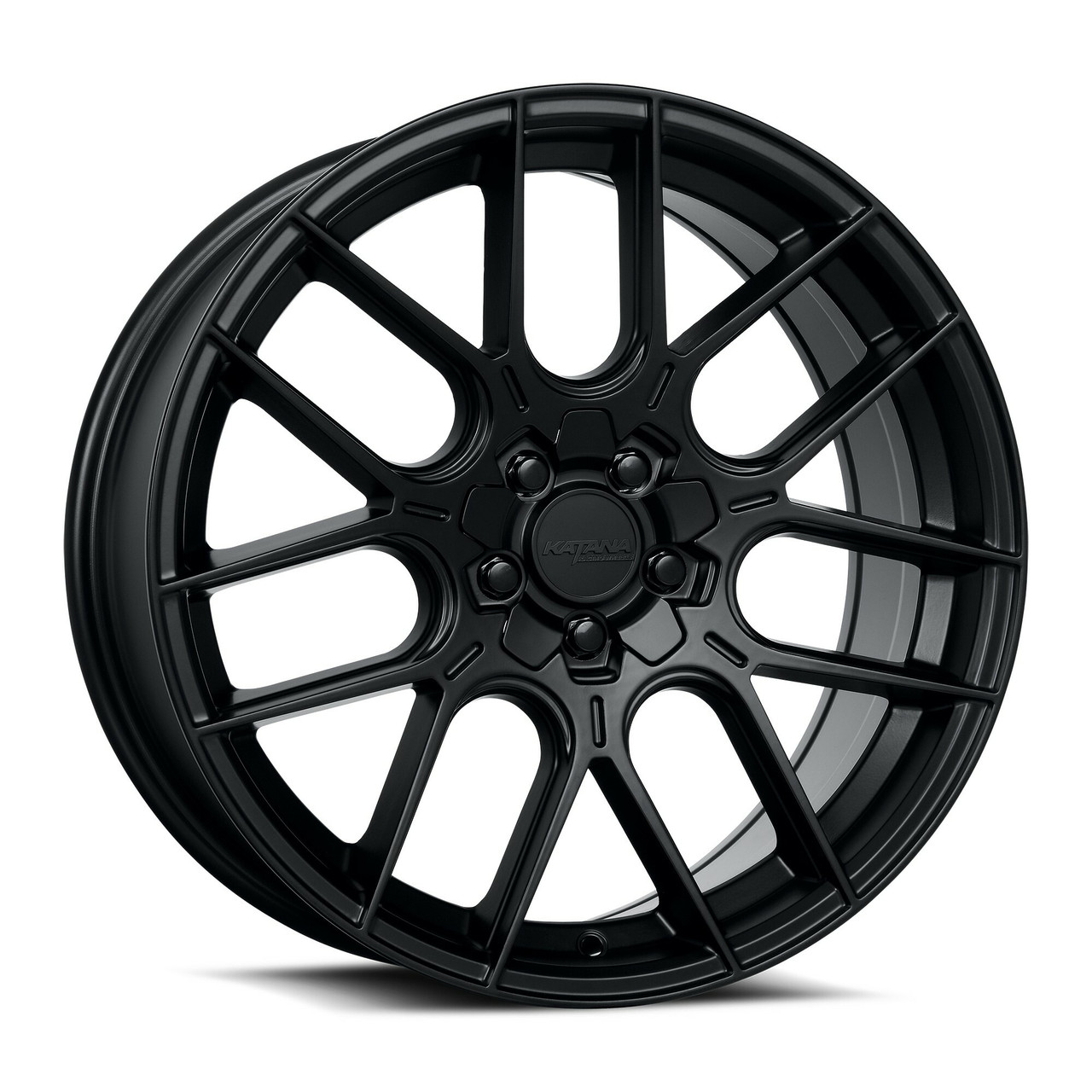 18" Katana Wheels KR04 18x8 5x100 5x4.5 40mm Wheel Matte Black Racing Rim