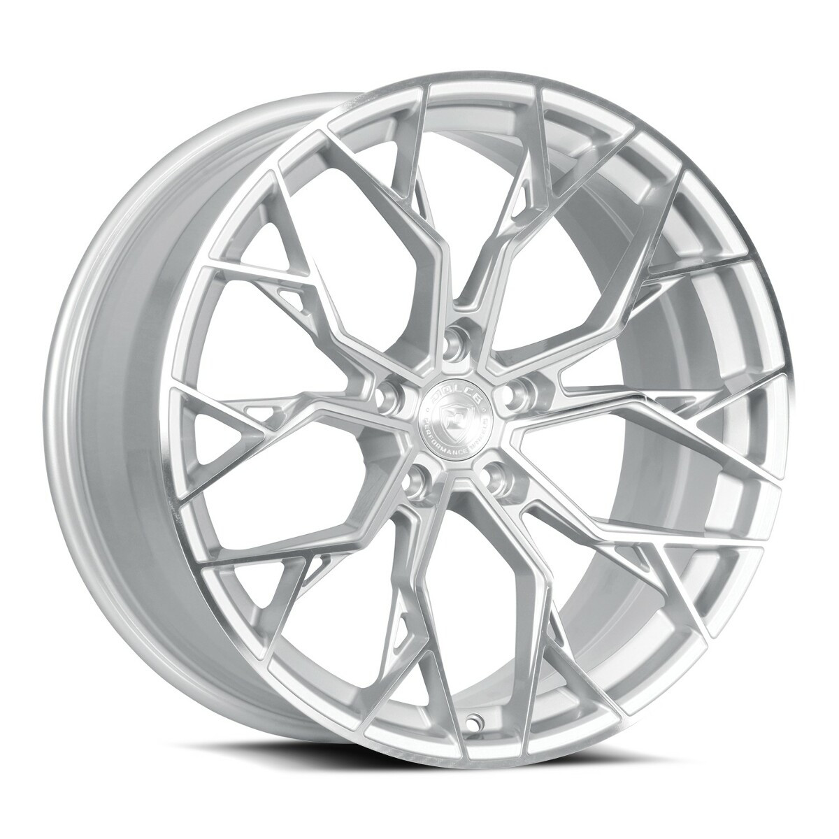 18" Dolce Performance Aria 18x8.5 5x120 35mm Gloss Silver Machined Face Wheel