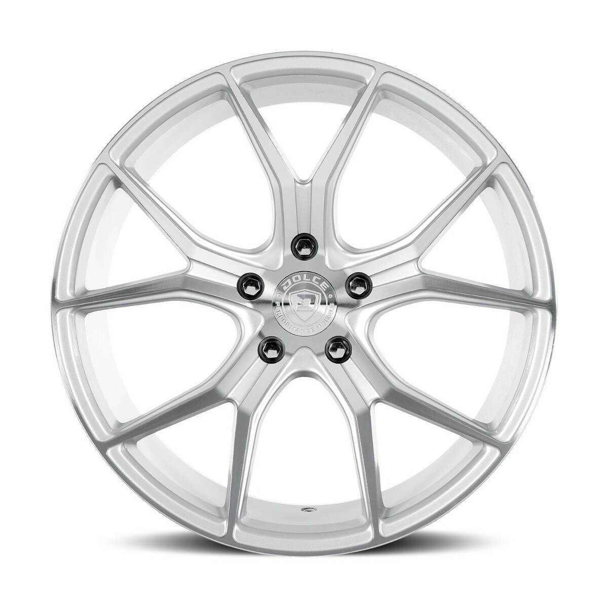 18" Dolce Performance Element 18x8.5 5x120 35mm Gloss Silver Machined Face Wheel