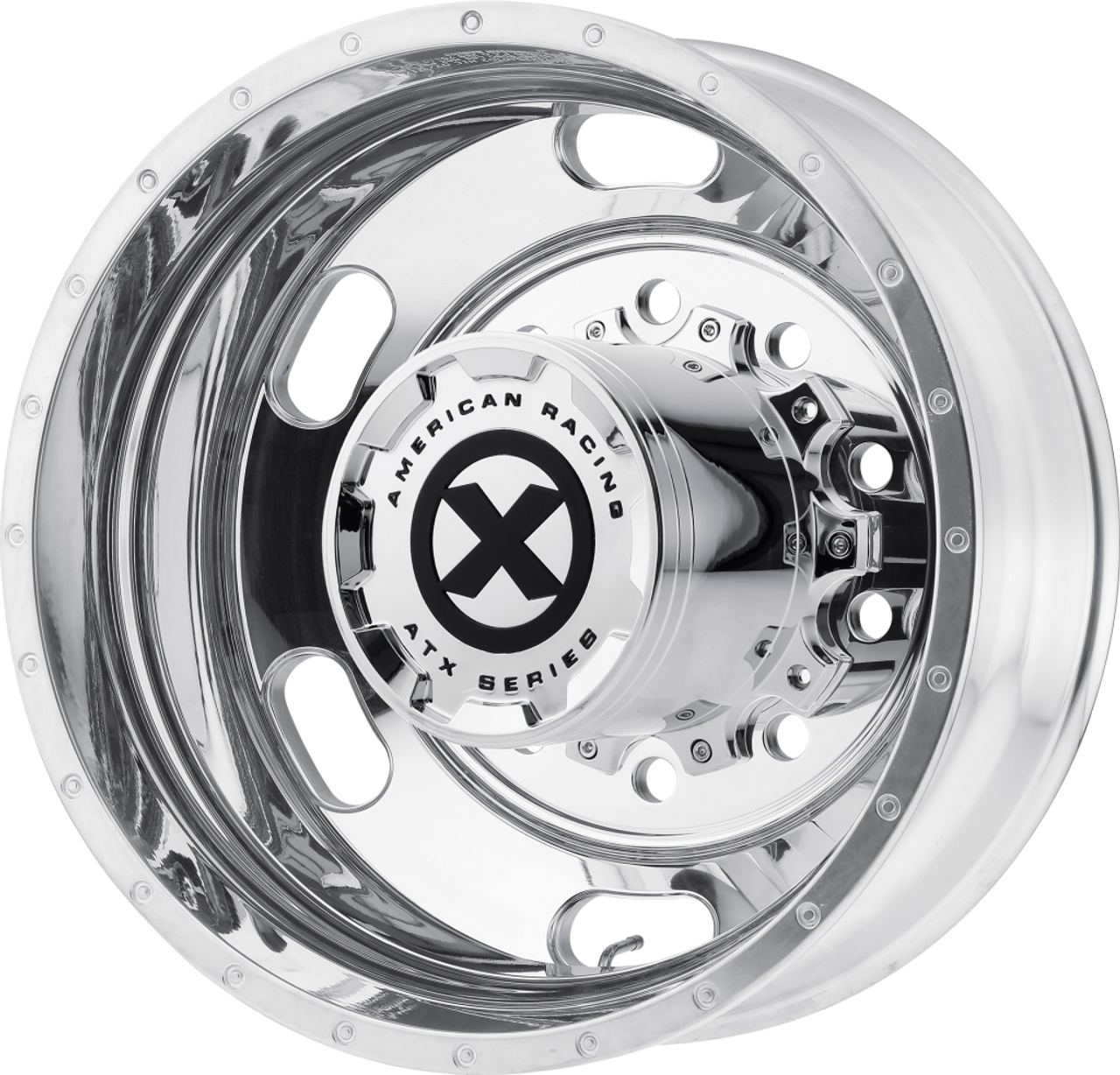 ATX AO402 Indy 24.5x8.25 10x11.25 Polished - Rear Wheel 24.5" -168mm Rim