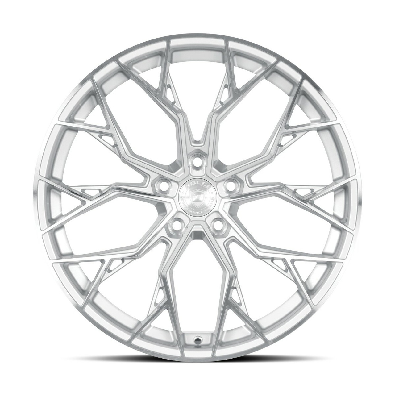 18" Dolce Performance Aria 18x8.5 5x112 35mm Gloss Silver Machined Face Wheel