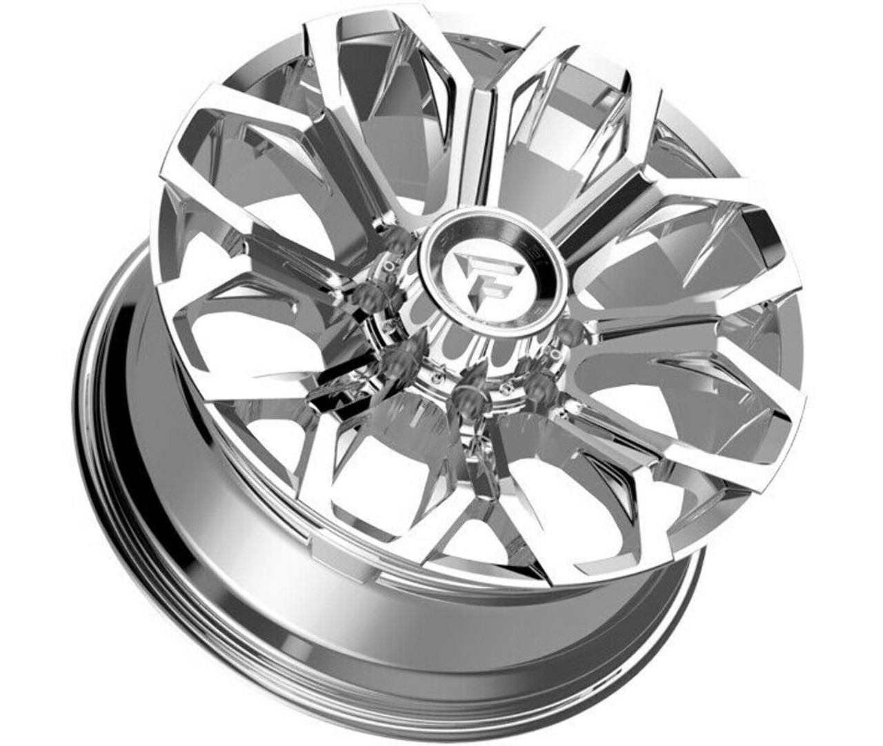 Set 4 20" Fittipaldi Offroad FA21MC Mirror Coat 20x10 Wheels 8x180 -19mm Rims