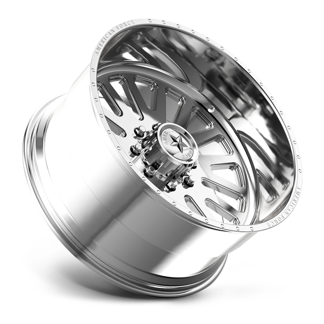 American Force AFW F20 Atom SS 22x10 6x5.5 Polished Wheel 22" -25mm Rim