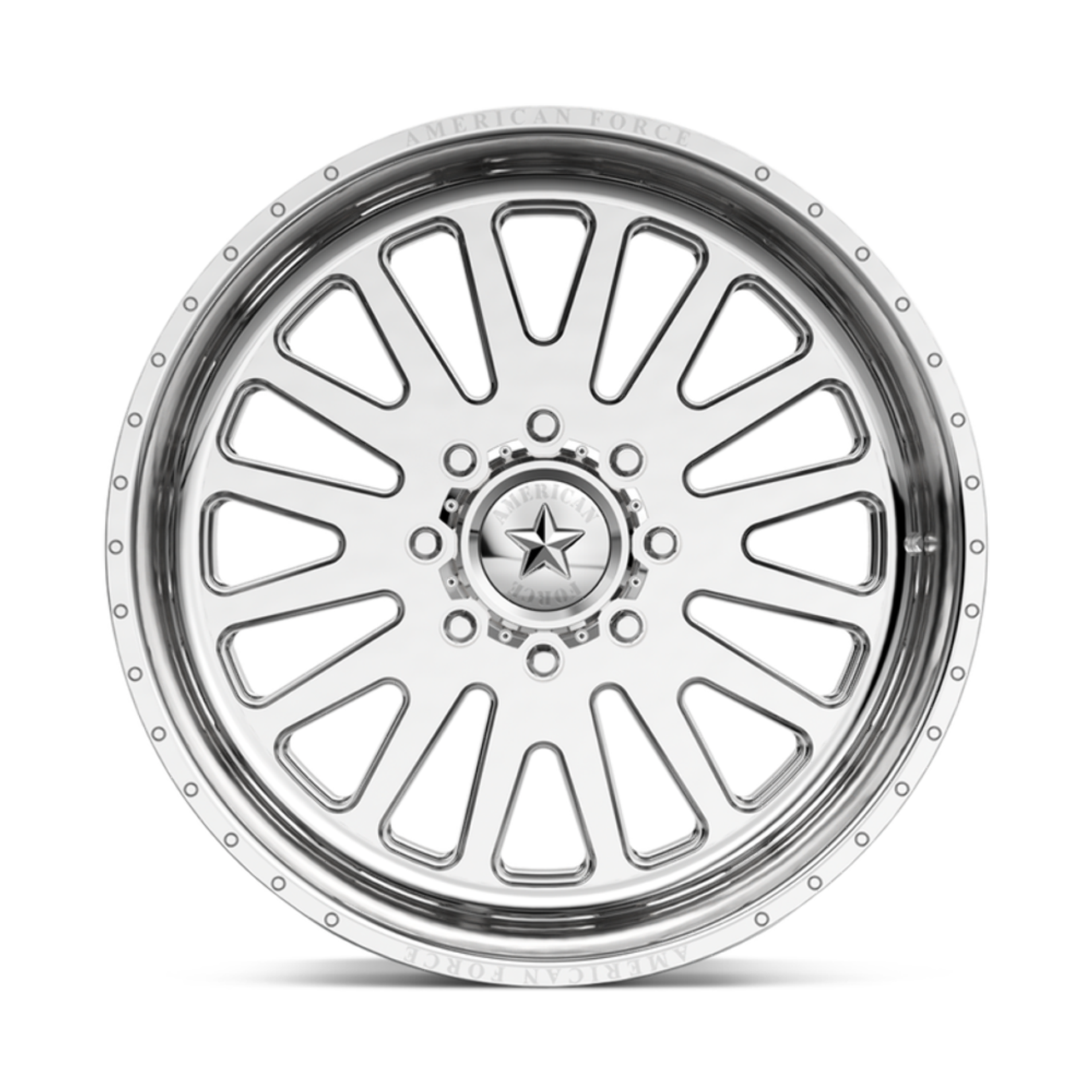 American Force AFW F20 Atom SS 22x10 6x5.5 Polished Wheel 22" -25mm Rim