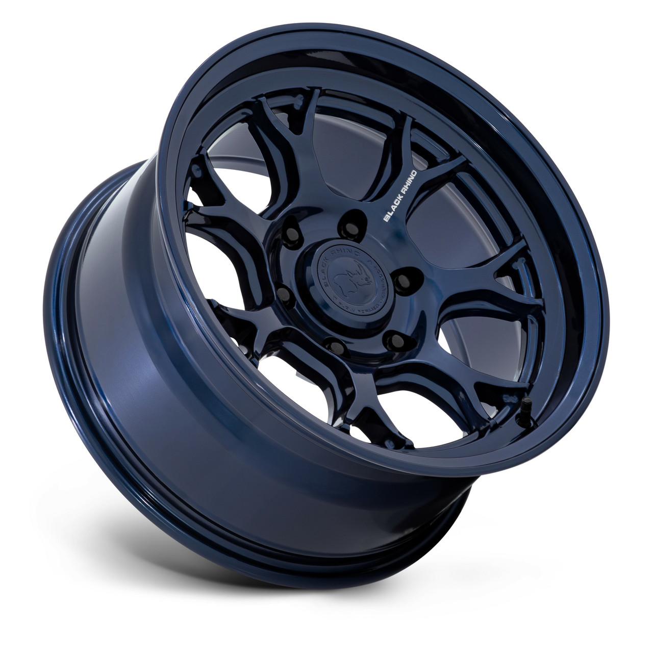 Set 4 17" Black Rhino BR017 Etosha Gloss Midnight Blue 17x8.5 Wheels 6x5.5 20mm