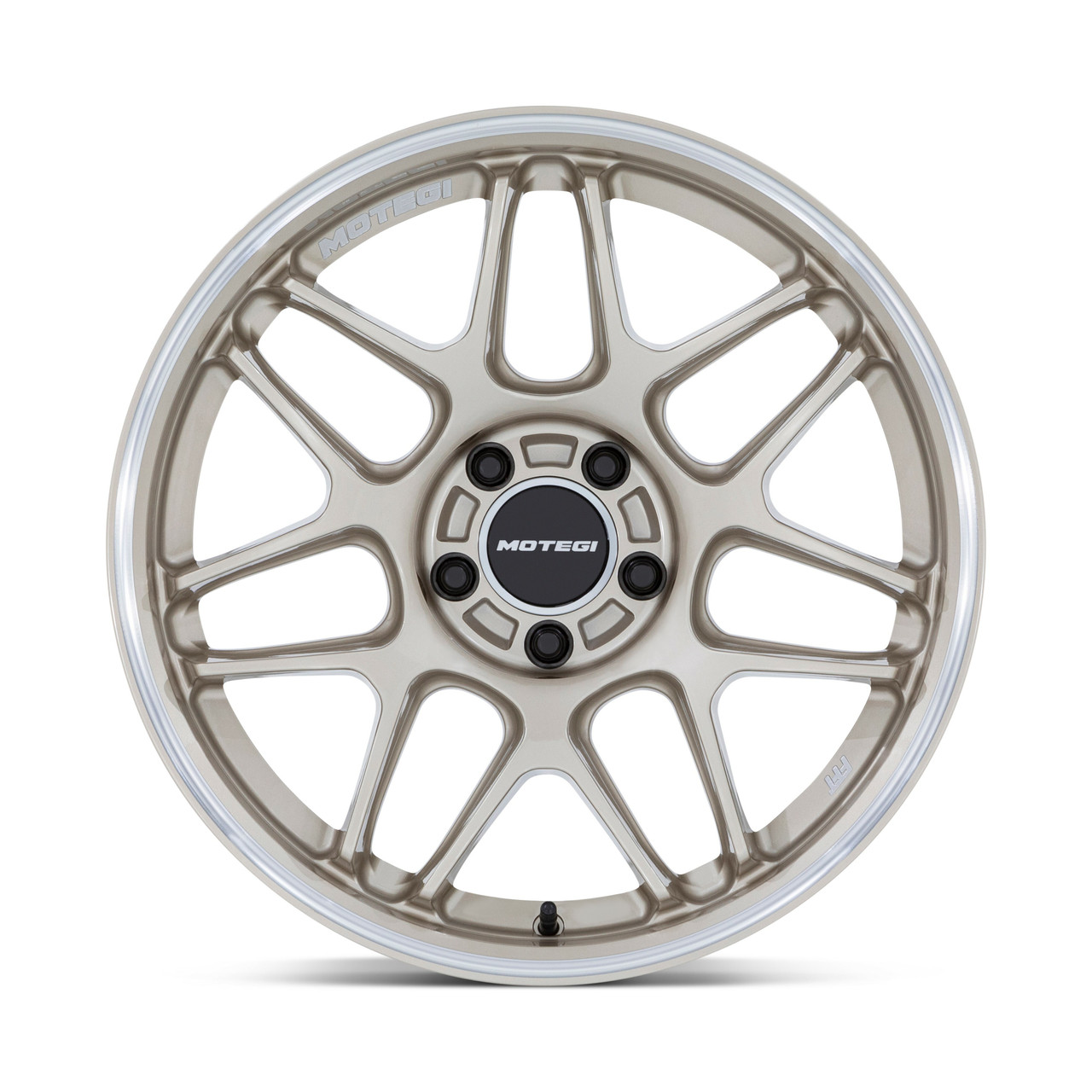18" Motegi MR158 Tsubaki Motorsport Gold W/ Machined Lip 18x8.5 Wheel 5x100 30mm